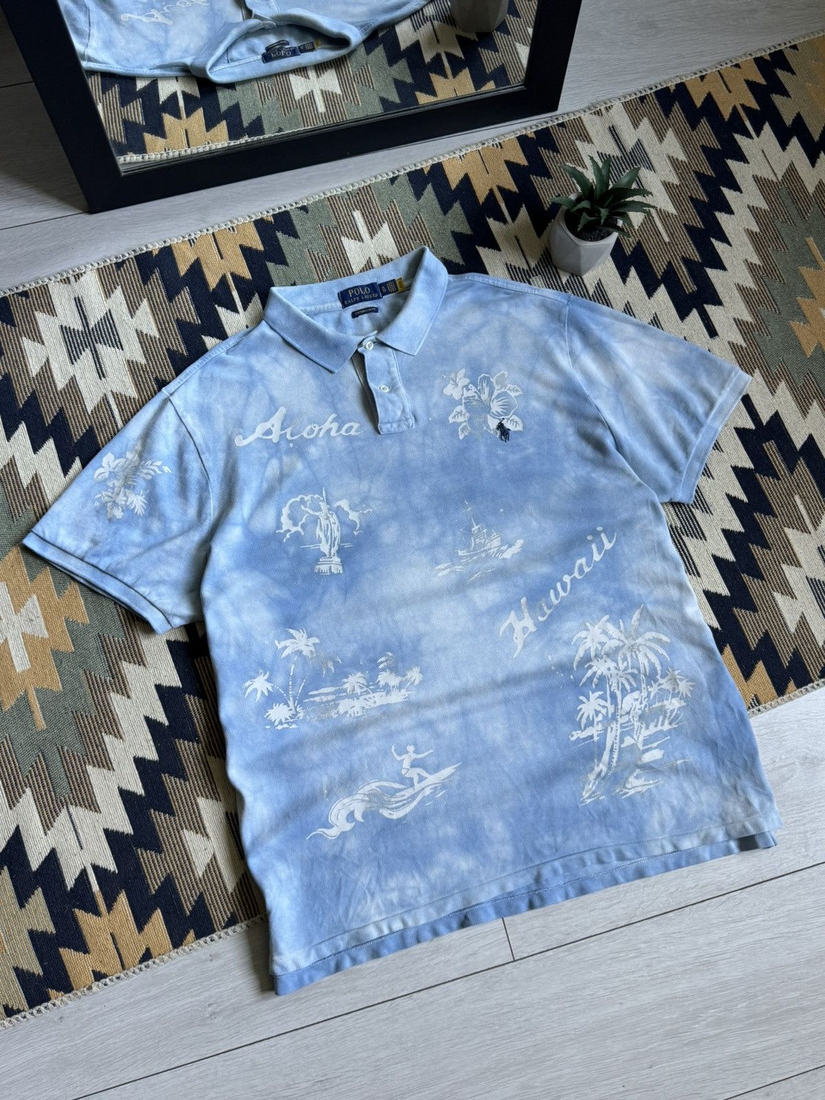 Polo Ralph Lauren Vintage Polo Ralph Lauren Aloha Hawaii T-shirt Size US XL / EU 56 / 4 - 2 Thumbnail