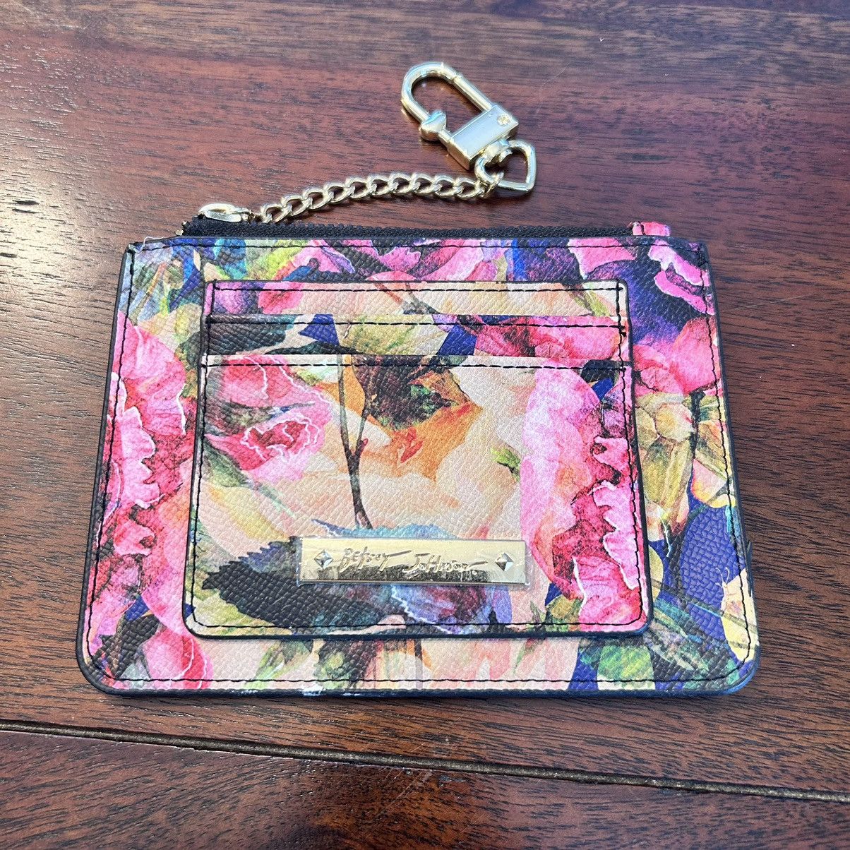 Betsey Johnson Betsy Johnson Pom Pom Wallet Multi Colored Floral NWOT Size ONE SIZE - 1 Thumbnail