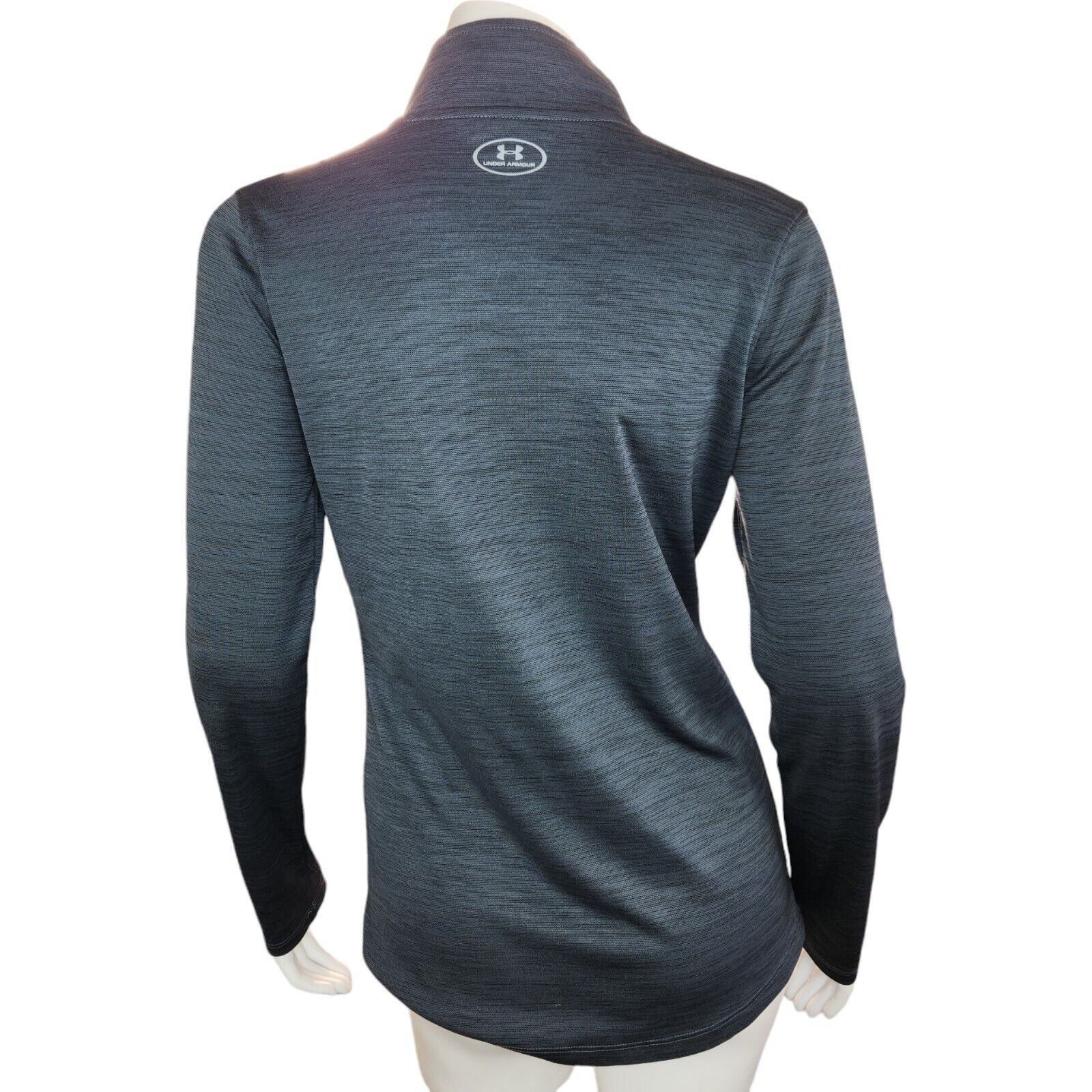 Under Armour Under Armour Womens Small 1/4 Zip Gray HeatGear Fitted Size S / US 4 / IT 40 - 9 Thumbnail