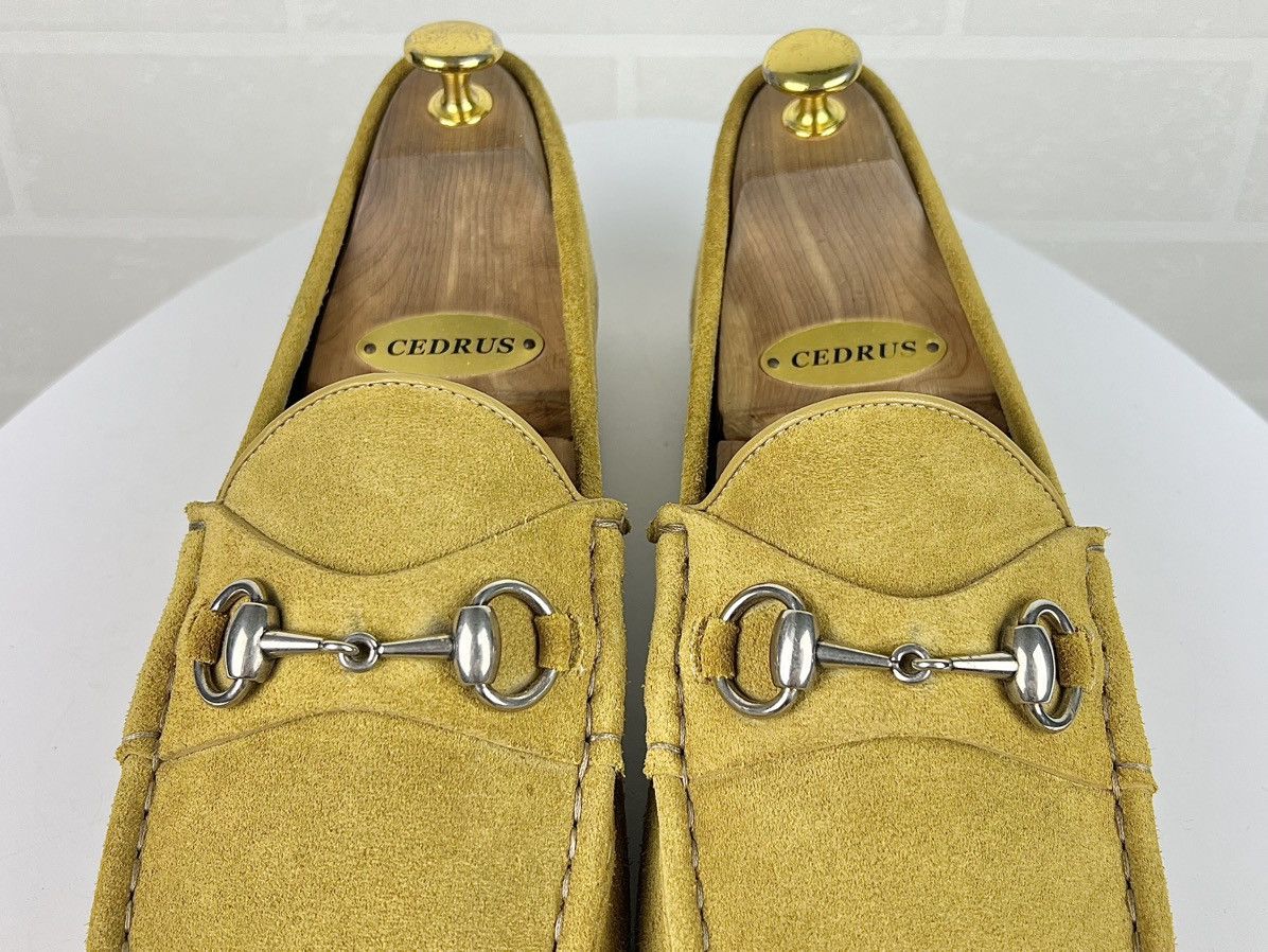 Gucci GUCCI Loafers Suede Moccasins Shoes HORSEBIT Buckle Yellow Size US 9.5 / EU 42-43 - 7 Thumbnail