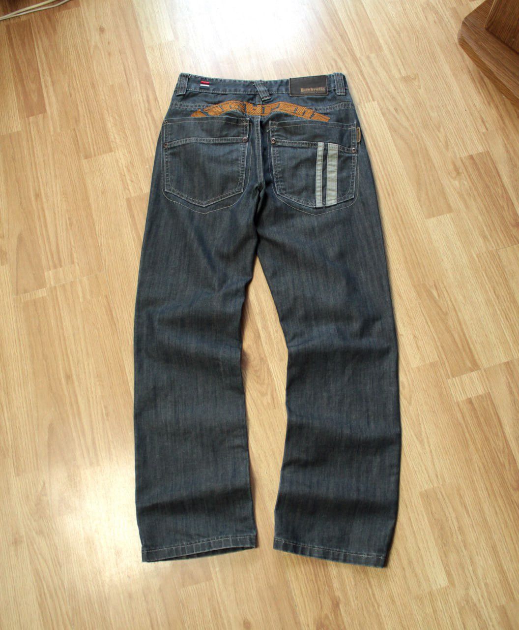 Lambretta 🔥 Lambretta Vintage Baggy Jeans Big Logo Drill Streetwear Size US 30 / EU 46 - 2 Thumbnail