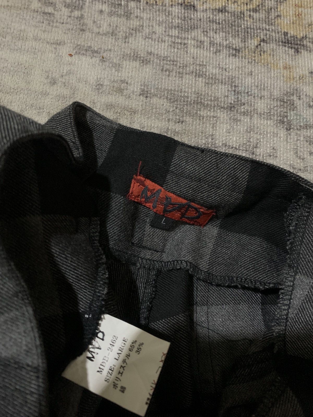 If Six Was Nine MAD Punk Plaid Tartan Japan Bondage Zipper Inspired Pants Size US 31 - 4 Thumbnail