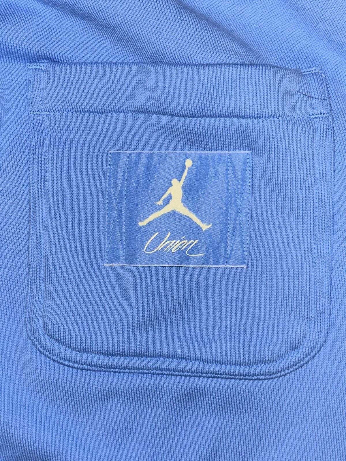 Nike Jordan x Union MJ Cobalt Pulse/Coconut Milk Fleece Pants Sample Size US 34 / EU 50 - 6 Thumbnail