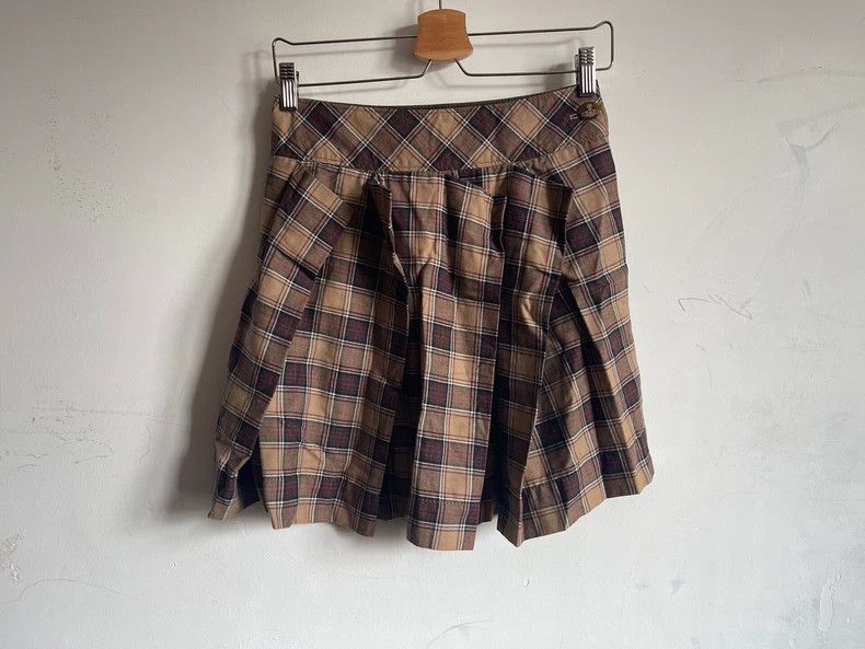 Vivienne Westwood Vivienne Westwood size2 Kaggle pleated slant zipper skirt Size 26" / US 2 / IT 38 - 1 Thumbnail