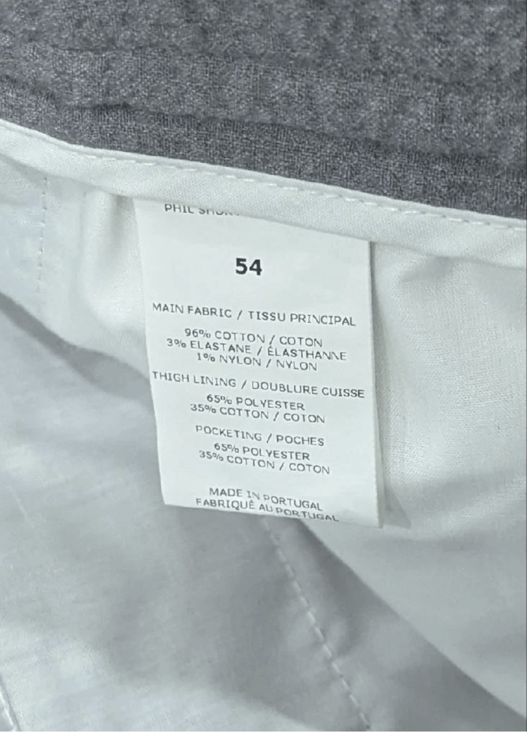 Officine Generale OFFICINE GENERALE Flat Front Textured Shorts Gray 54 US 38 Size US 38 / EU 54 - 6 Thumbnail