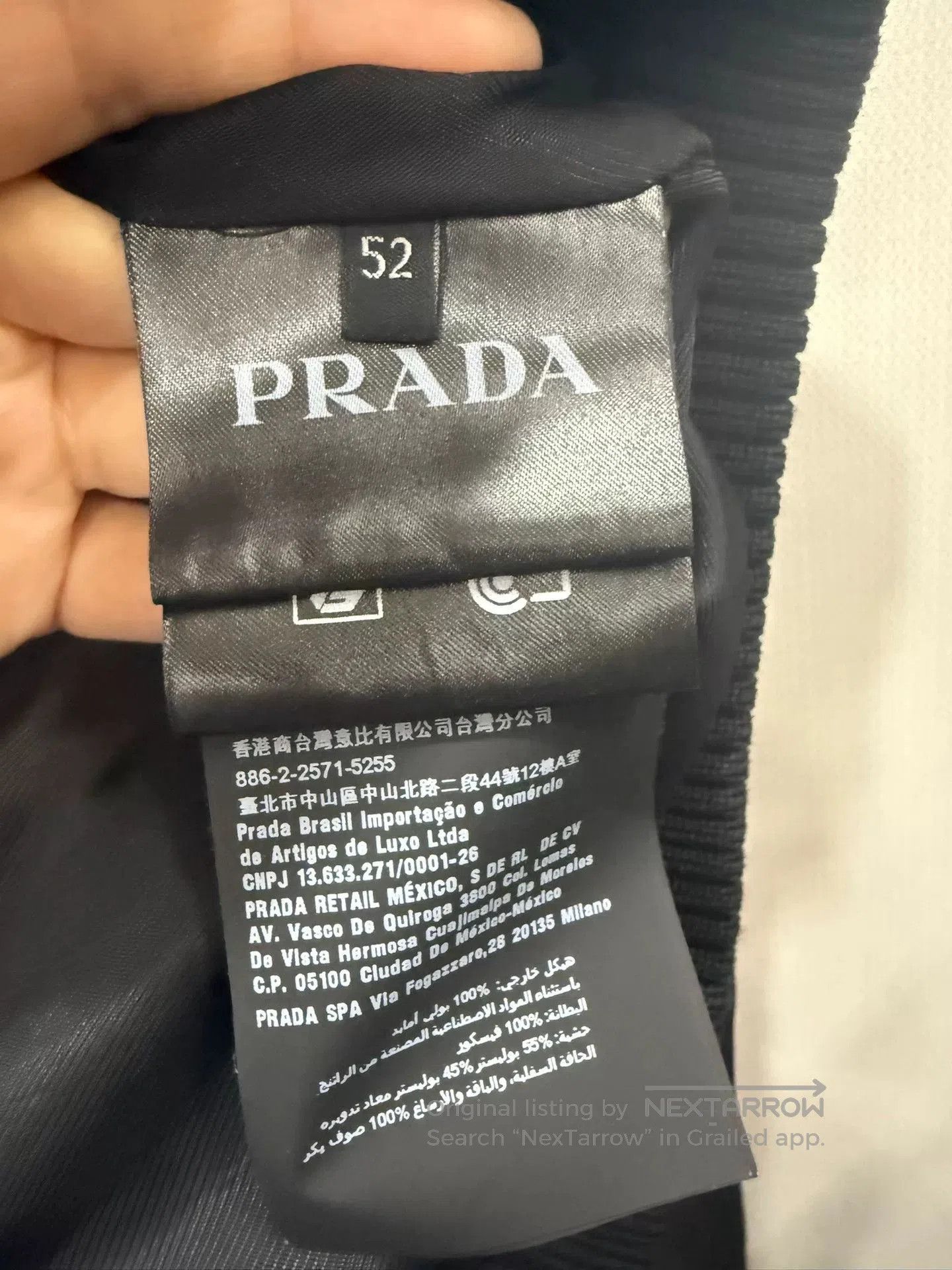 Prada Prada Triangle Logo Cotton Coat. Size US L / EU 52-54 / 3 - 3 Thumbnail
