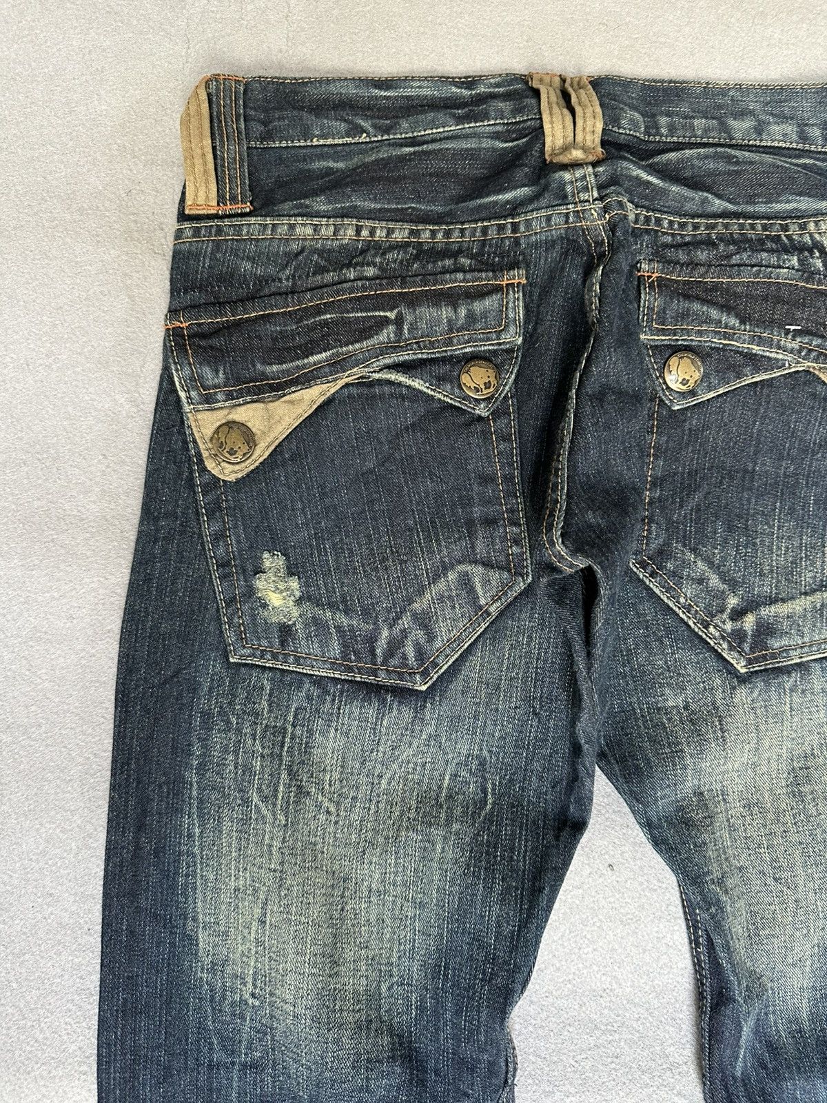 Japanese Brand FLARE Root Three Design Denim Size US 30 / EU 46 - 15 Thumbnail