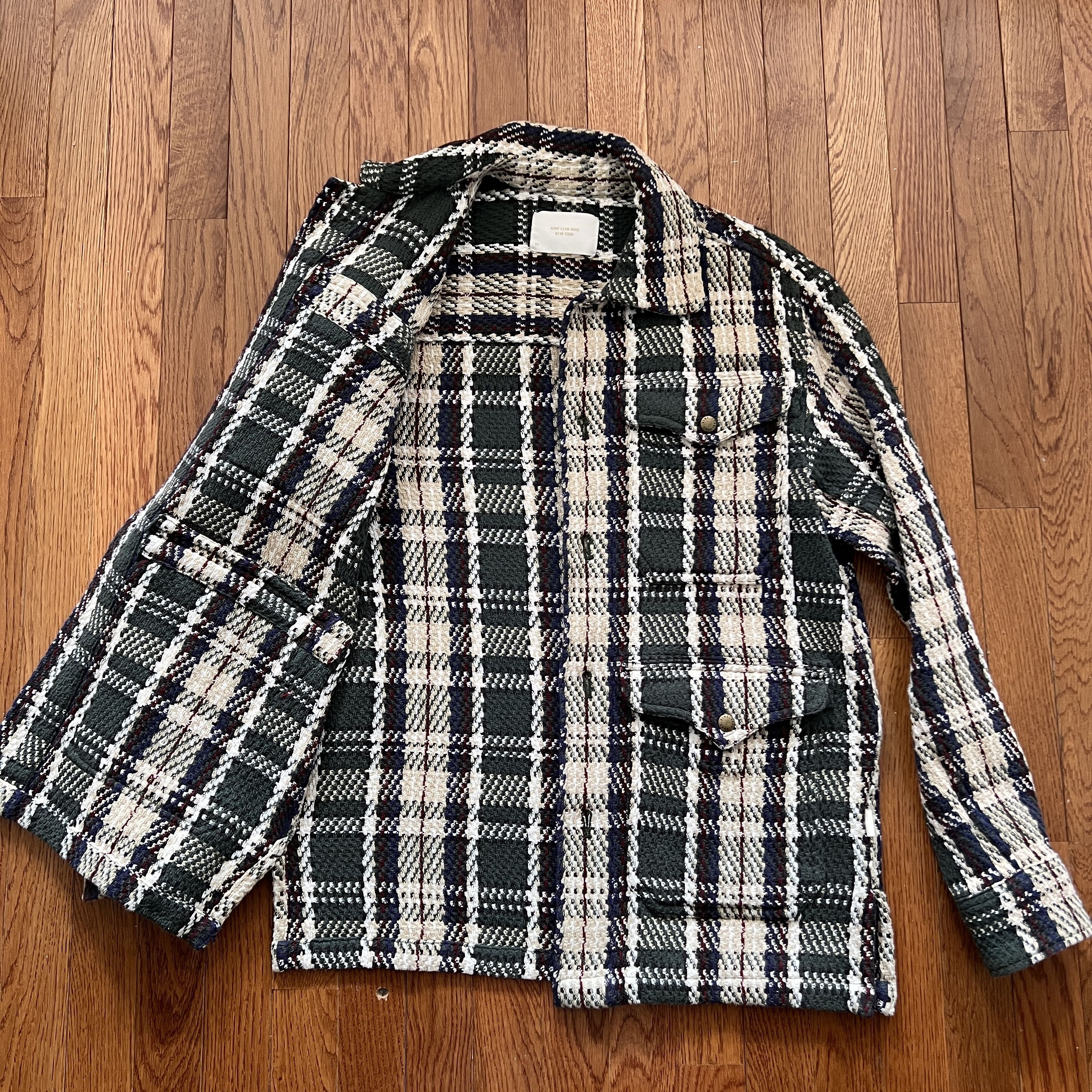 Aime Leon Dore Aime Leon Dore/ALD Woven Plaid Overshirt Green/White XS Size US XS / EU 42 / 0 - 7 Thumbnail