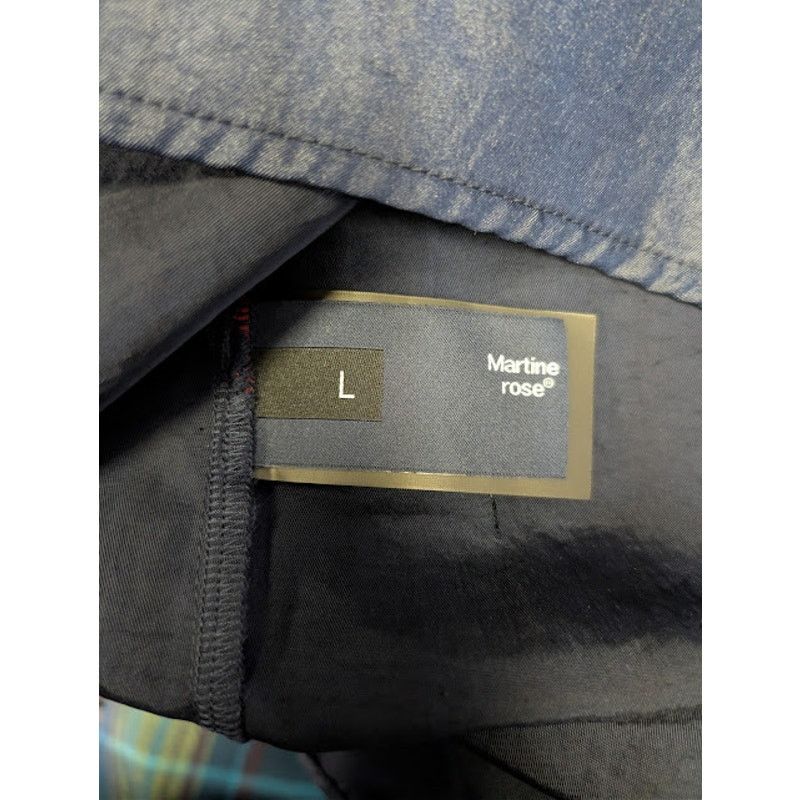 Martine Rose o1rshd1 Shirt Track Jacket in Navy Blue Size US L / EU 52-54 / 3 - 17 Thumbnail