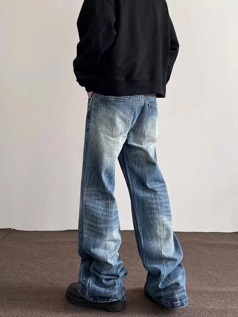 Vintage Lightning Crackle Micro-Flared Flared Jeans Size US 32 / EU 48 - 3 Thumbnail