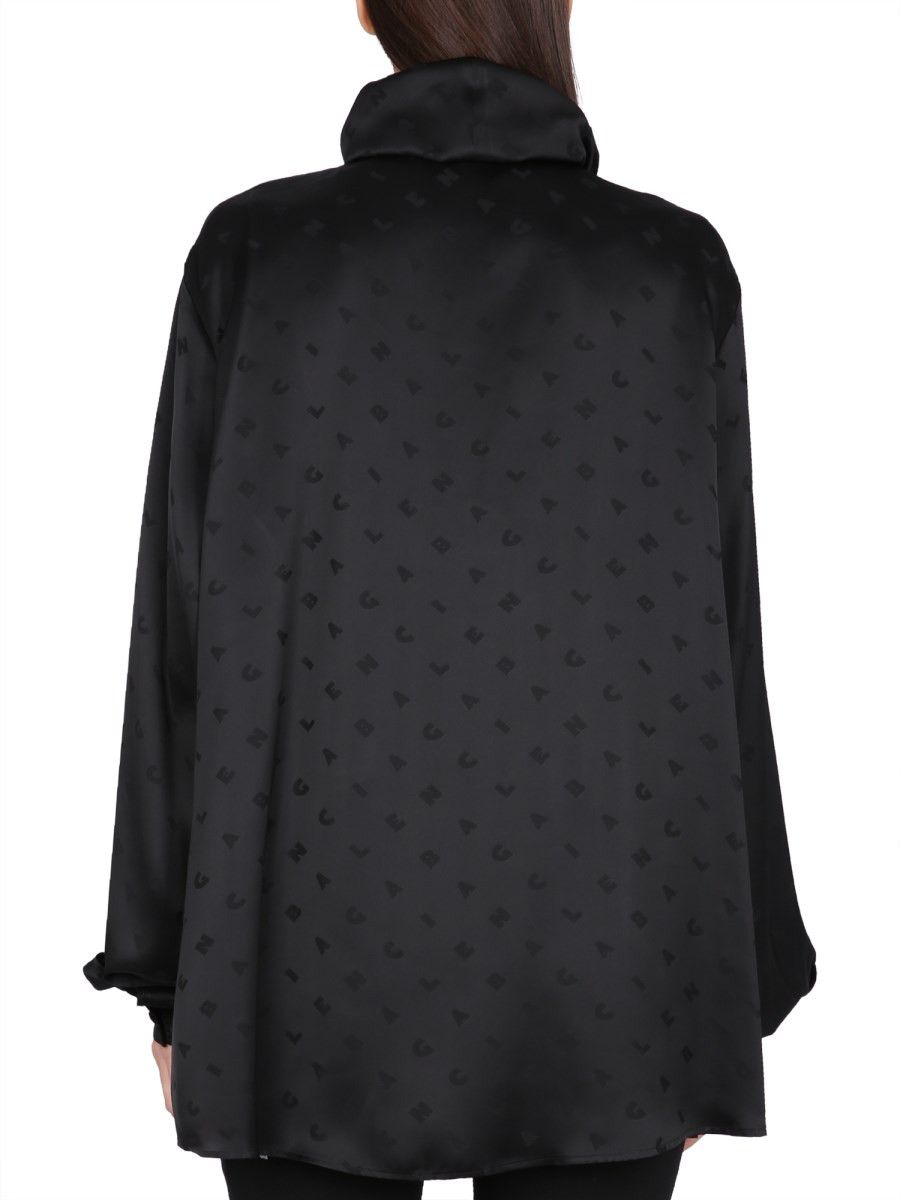 Balenciaga o1y0625 Patterned Shirt in Black Size S / US 4 / IT 40 - 3 Thumbnail