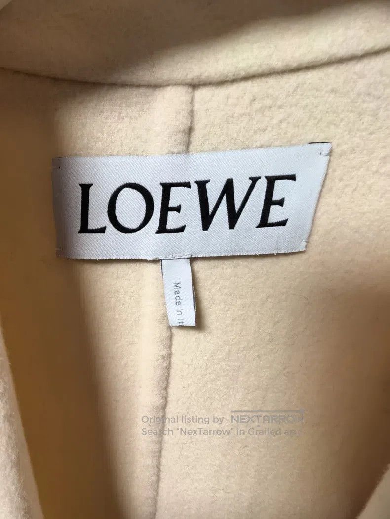 Loewe Loewe Beige Cashmere and Wool Coat, 90% Wool 10% Cashmere Size XS / US 0-2 / IT 36-38 - 3 Thumbnail