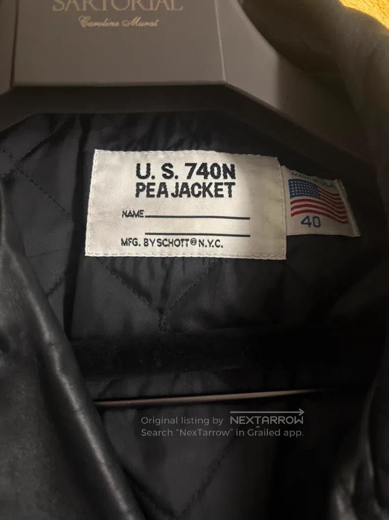Schott Schott Cowhide navy coat Size US L / EU 52-54 / 3 - 2 Thumbnail