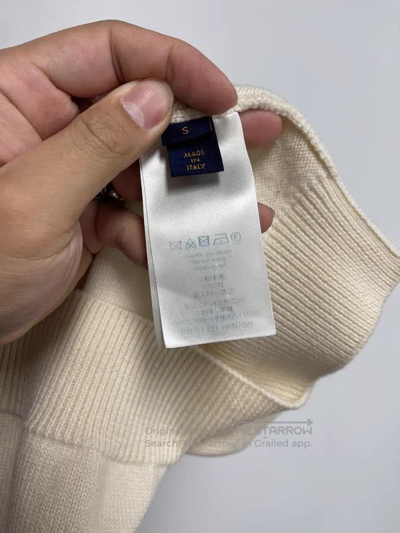 Louis Vuitton Louis Vuitton White clock wool sweater Size US S / EU 44-46 / 1 - 4 Thumbnail
