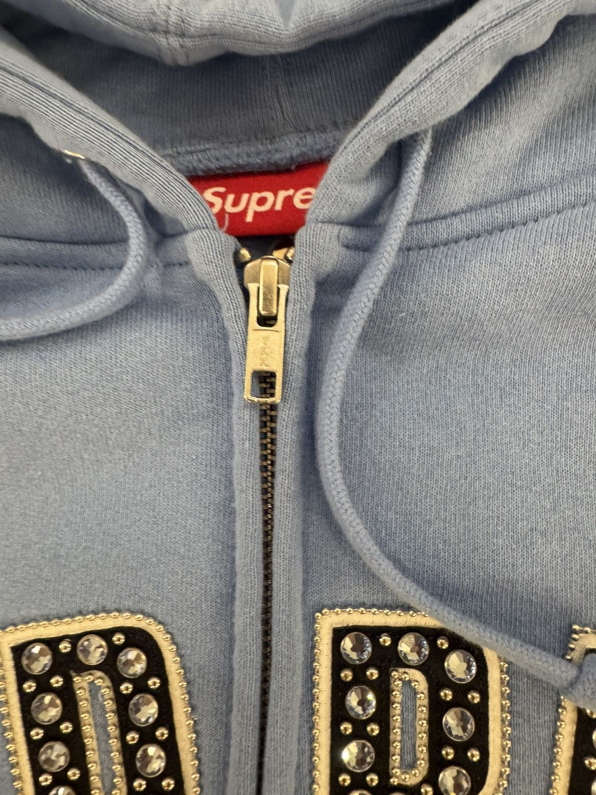 Supreme Supreme b.b. Simon Zip Up Hoodie Blue Sz S SS25 Used Size US S / EU 44-46 / 1 - 5 Thumbnail