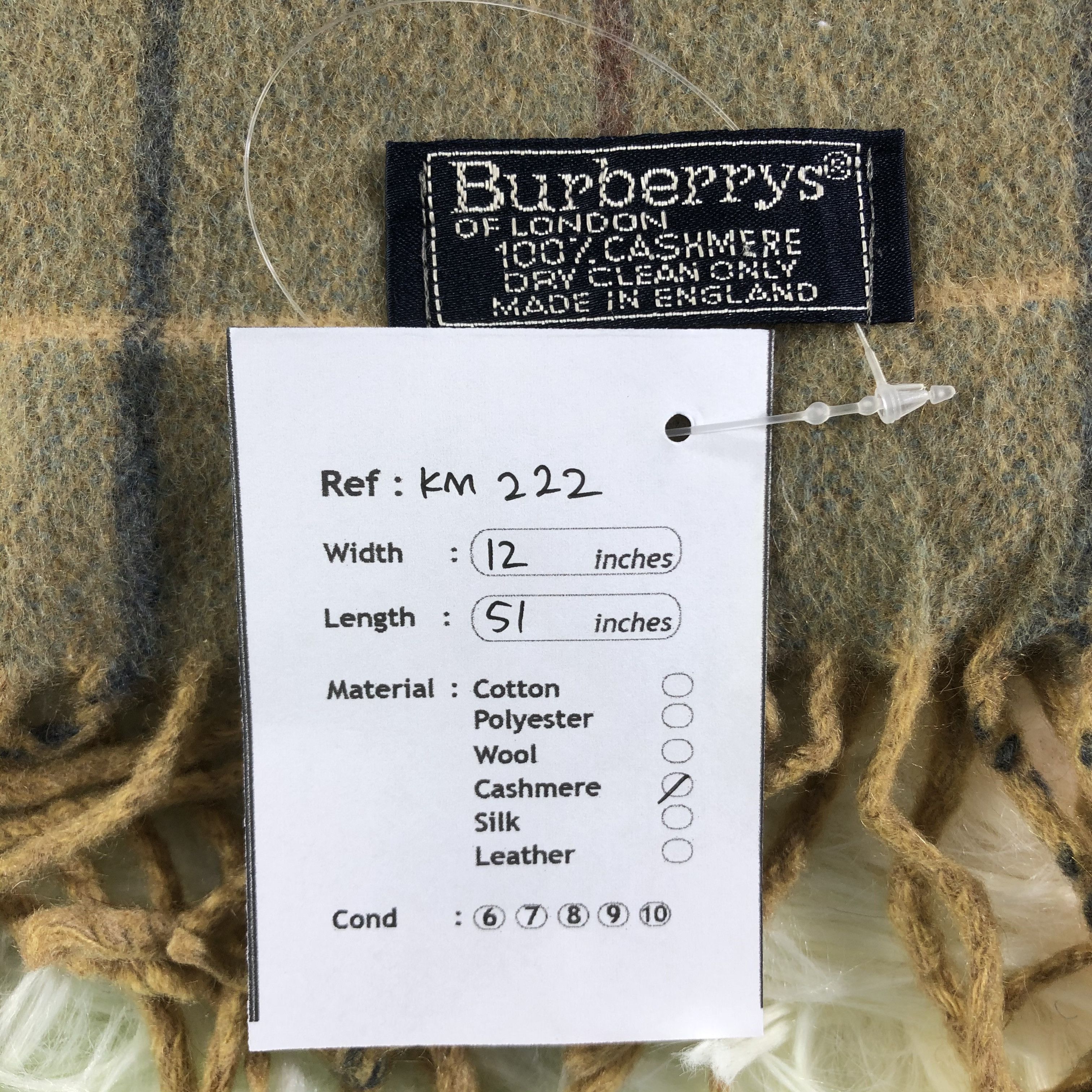 Burberry × Vintage Burberry Scarf / Muffler / Neckwear - KM222 Size ONE SIZE - 5 Thumbnail