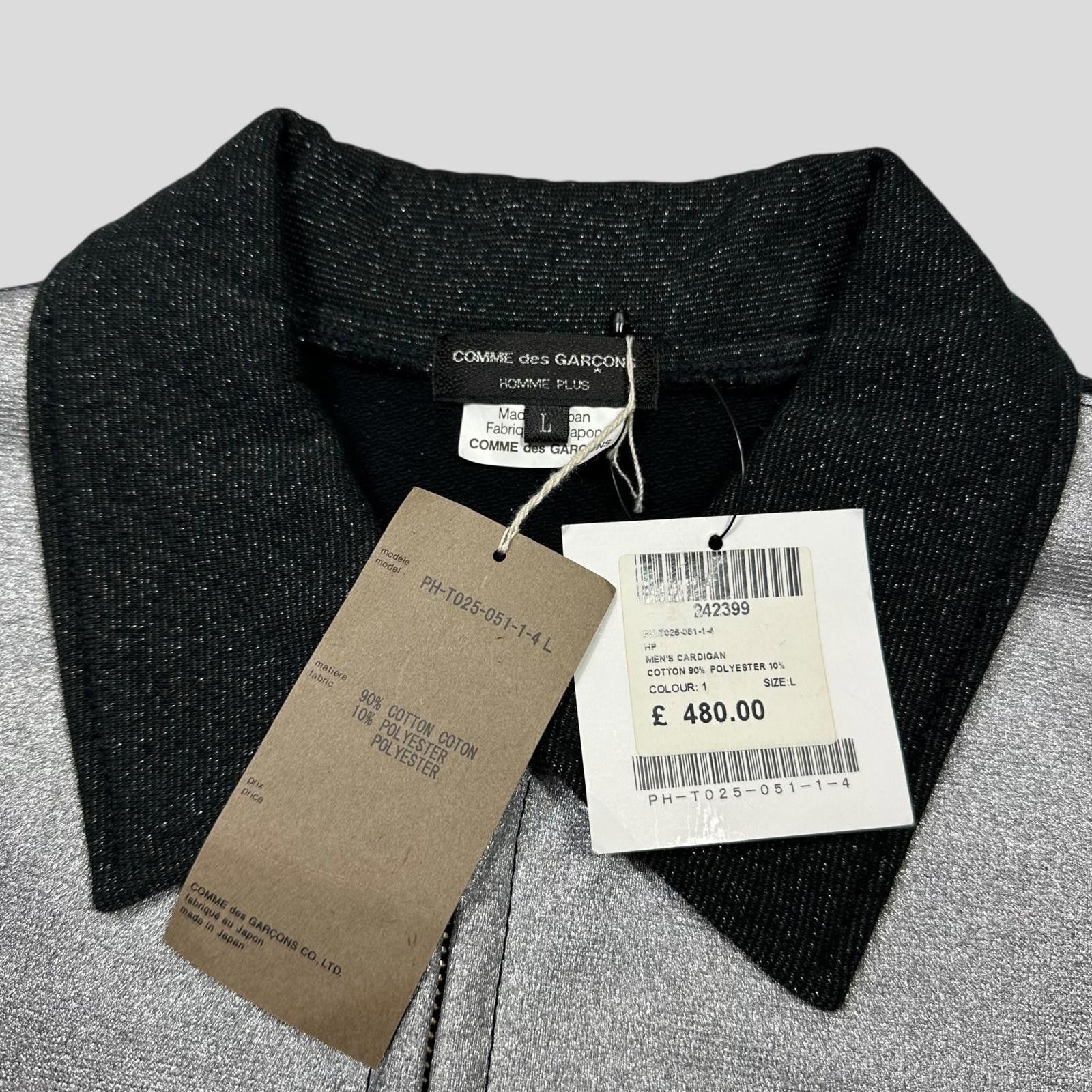 Comme des Garcons CDG Homme 2011 Silver Glitter Tri-pocket Work Jacket - L (M) Size US M / EU 48-50 / 2 - 3 Thumbnail