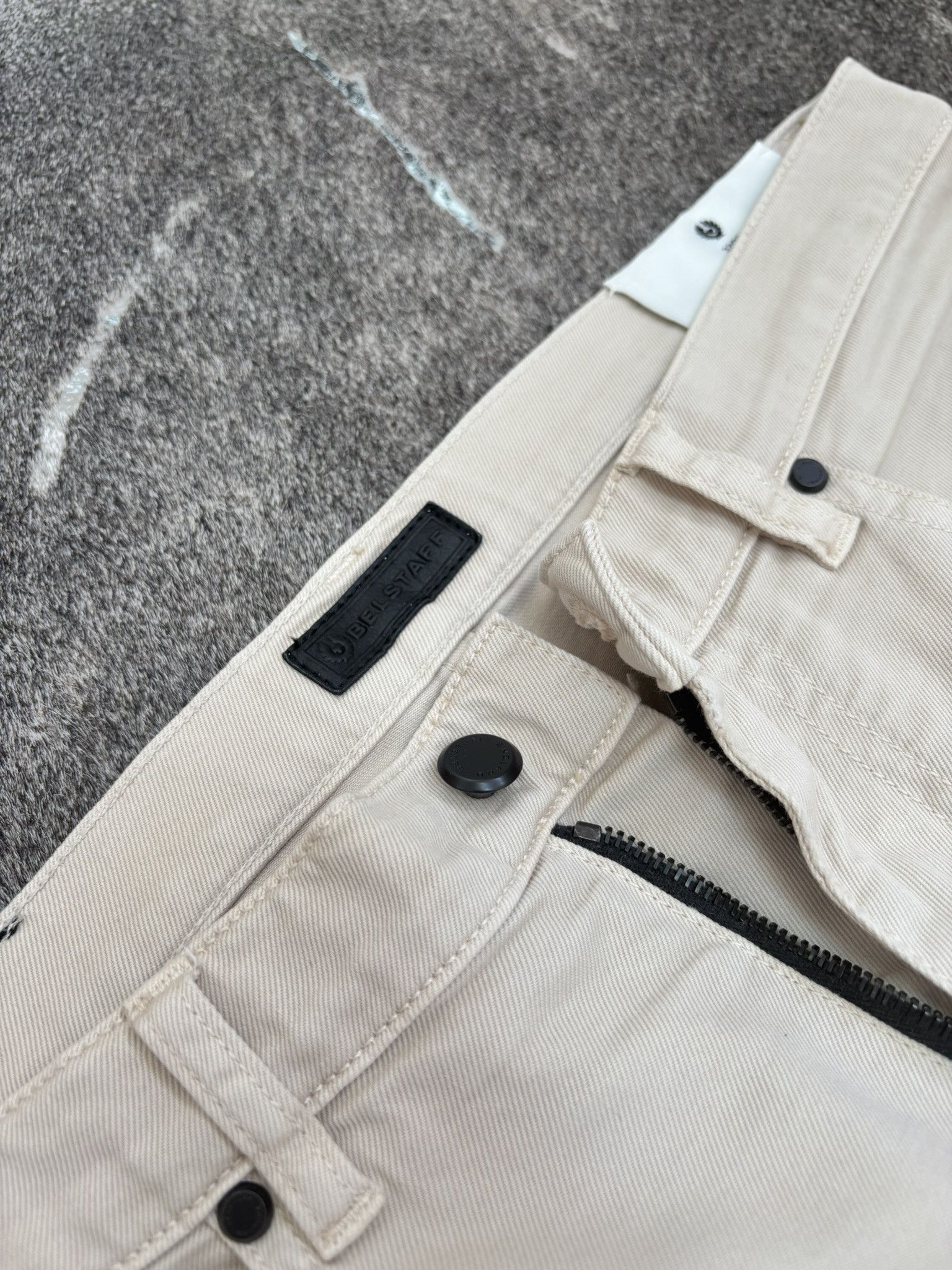 Belstaff Belstaff Moto Cargo Pants Beige 32x33 – Slim Fit Biker Style Size US 32 / EU 48 - 2 Thumbnail