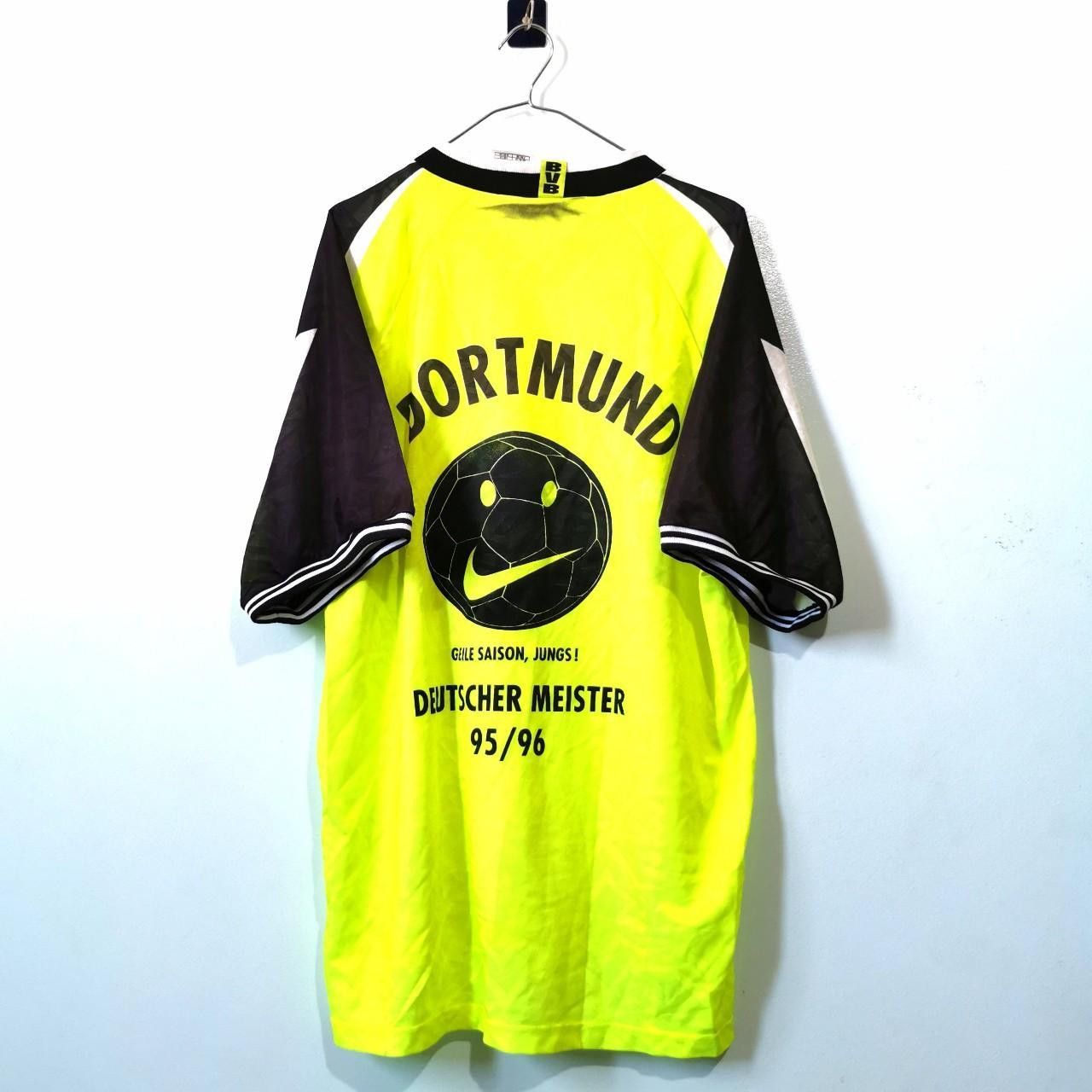 Nike BVB Borussia dortmund Germany 1995 1996 Home Shirt Jersey Size US XL / EU 56 / 4 - 1 Thumbnail