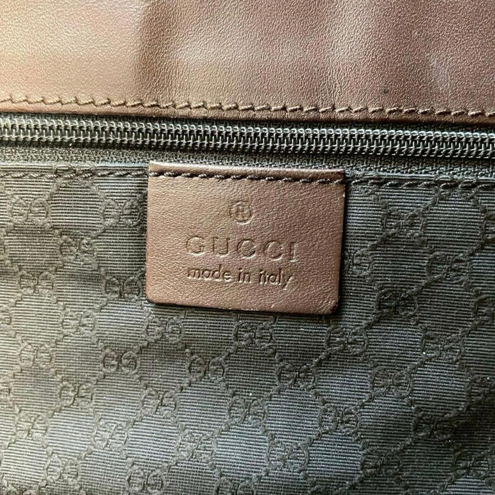 Gucci Gucci - Vintage Canvas and Leather Shoulder Bag Size ONE SIZE - 5 Thumbnail