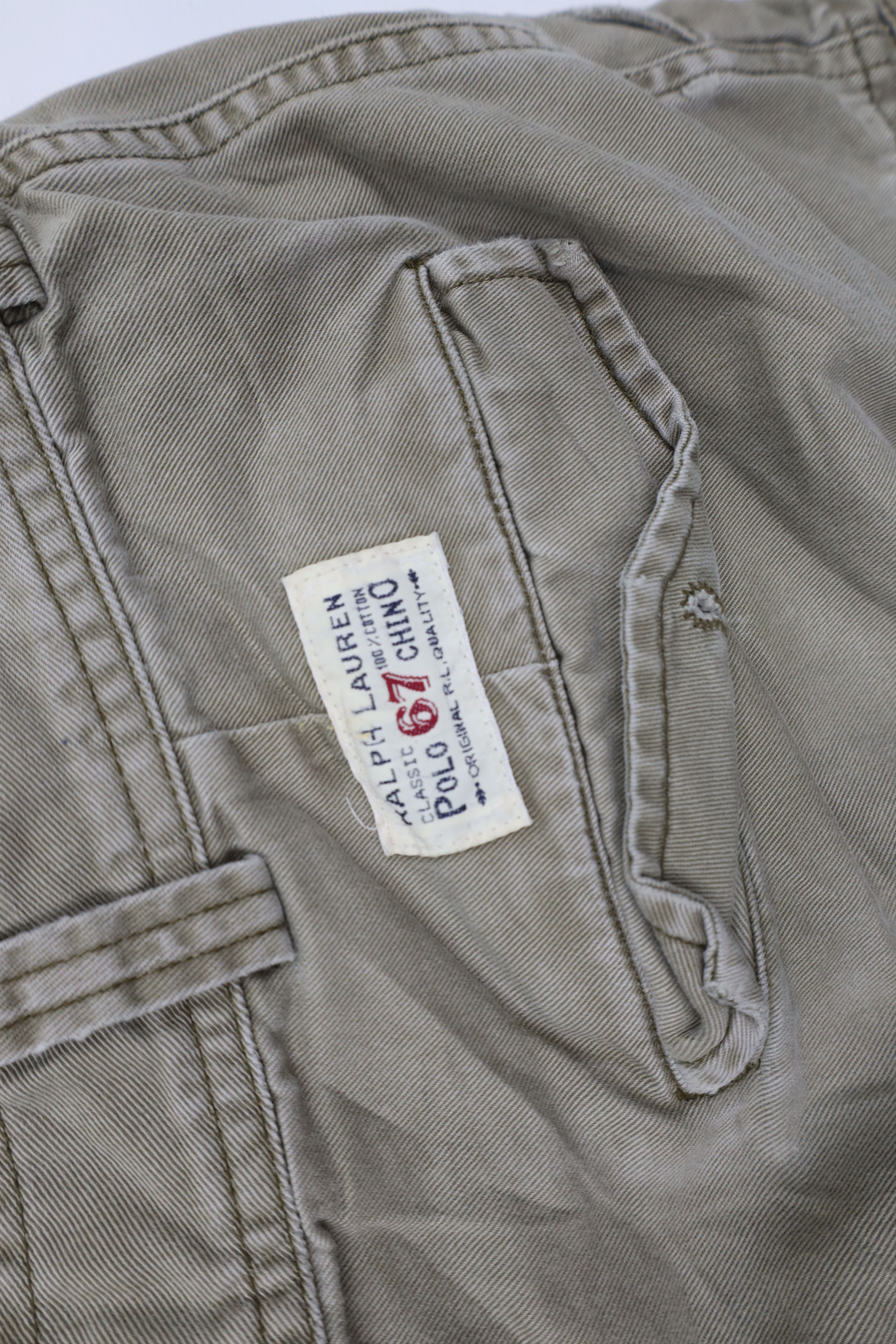 Polo Ralph Lauren Vintage 90s Ralph Lauren Spell Military Cargo Shorts Green Size US 36 / EU 52 - 9 Thumbnail