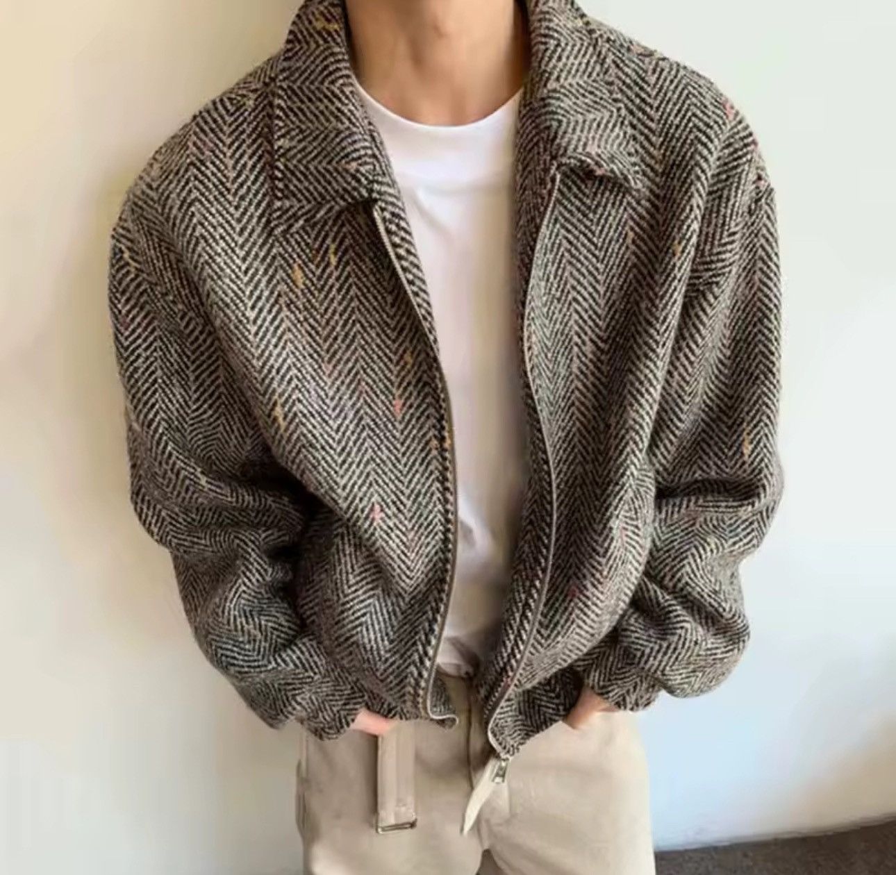 Vintage Plaid Retro Y2k Streetwear Zipper Casual Jacket Bomber Size US M / EU 48-50 / 2 - 6 Thumbnail