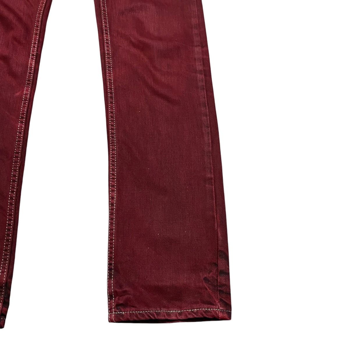 Lounge Lizard Lounge Lizard Red Blood Denim Jeans Size US 30 / EU 46 - 9 Thumbnail