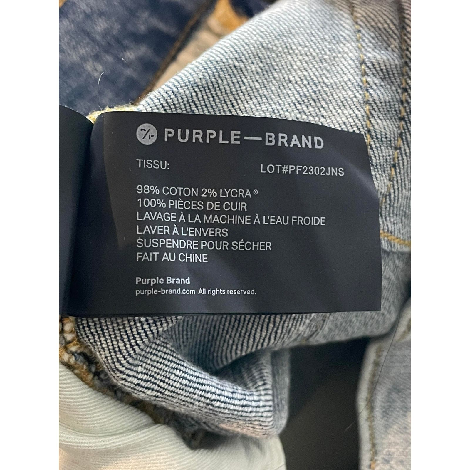 Purple Brand Purple Brand Light Wash Knee Rip Jeans Size US 31 - 8 Thumbnail