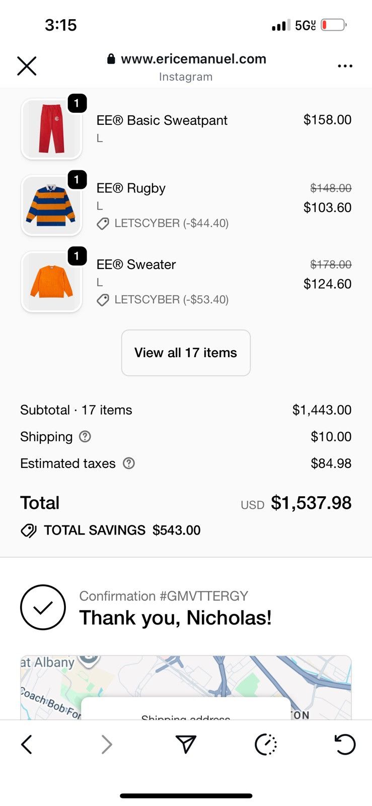 Eric Emanuel Eric Emanuel Orange & blue rugby polo shirt large Size US L / EU 52-54 / 3 - 2 Thumbnail
