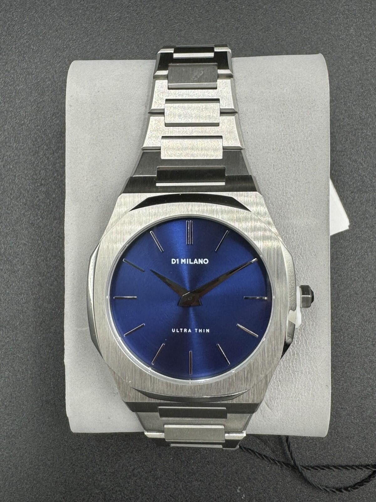 Other D1 Milano Ocean Blue Ultra Thin Silver Bracelet Watch 38mm B Size ONE SIZE - 3 Thumbnail