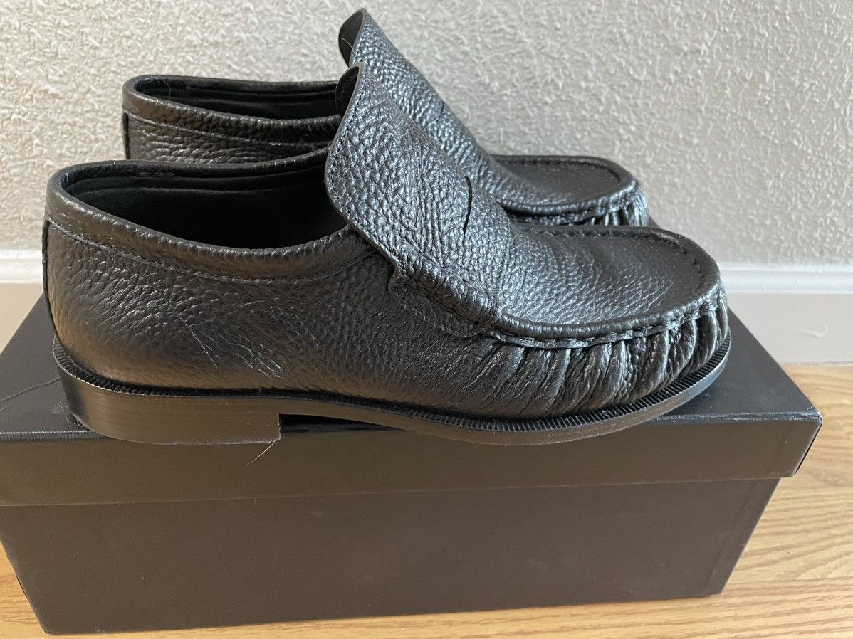 Dries Van Noten Dries Van Noten Grained Leather Ruched Loafers sz 40 Size US 7 / EU 40 - 3 Thumbnail