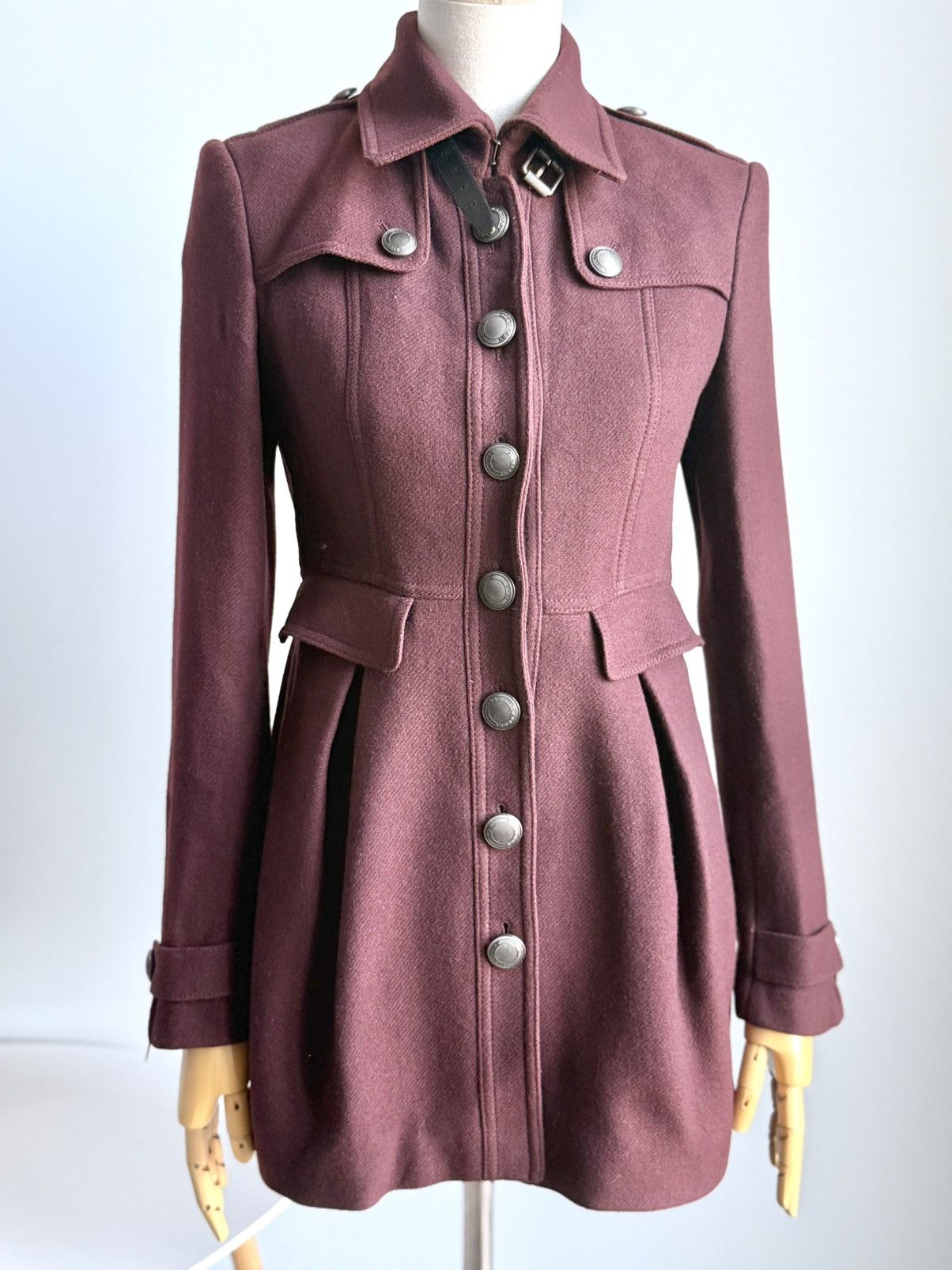Burberry Burberry Wool Cashmere Military Coat Structured Button Size S / US 4 / IT 40 - 10 Thumbnail