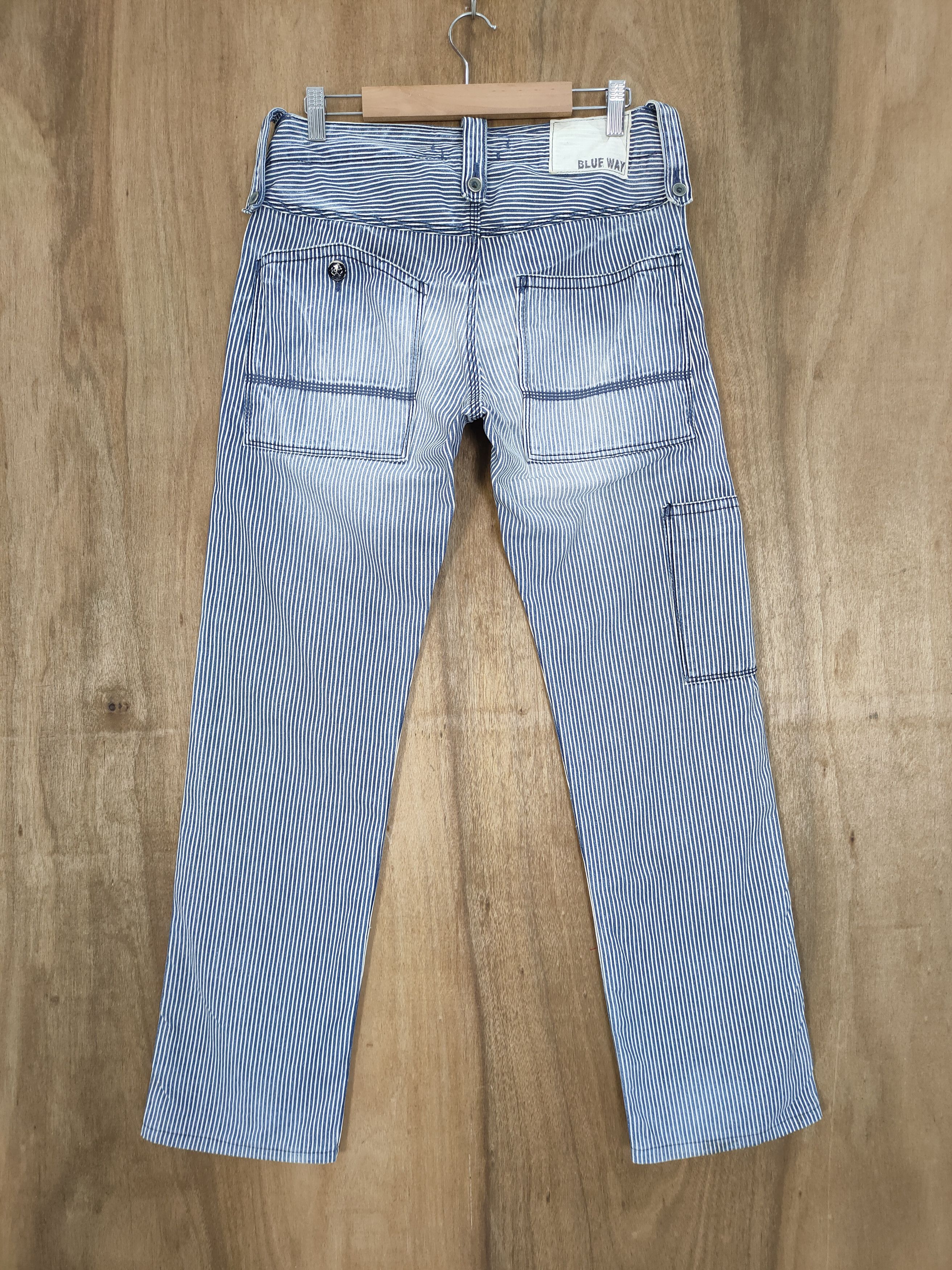 Solid and Striped VINTAGE MADE IN NIPPON FADED HICKORY STRIPE BUSH PANTS Size US 30 / EU 46 - 8 Thumbnail
