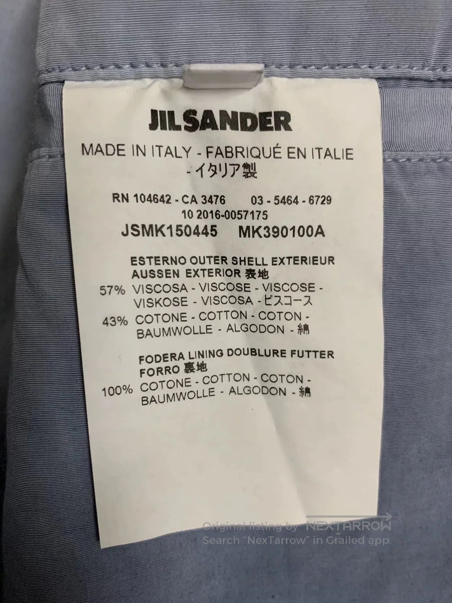 Jil Sander JIL SANDER Gradient Blue Blazer. Size US M / EU 48-50 / 2 - 5 Thumbnail