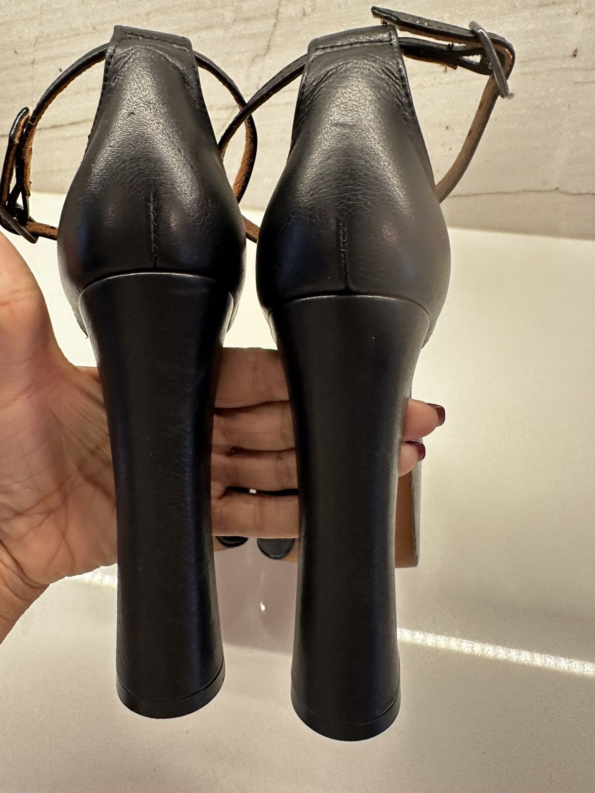 Other L'INTERVALLE Cabaret Black Leather Platform Strap Shoes sz 7 Size US 7 / IT 37 - 5 Thumbnail