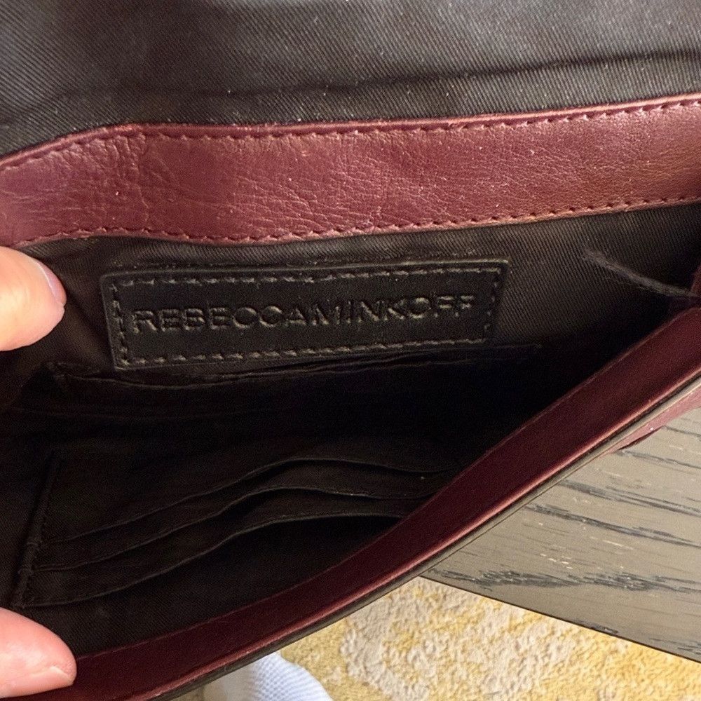 Rebecca Minkoff Rebecca Minkoff Women’s Crossbody Bag Dark Burgundy Leather Size ONE SIZE - 7 Thumbnail