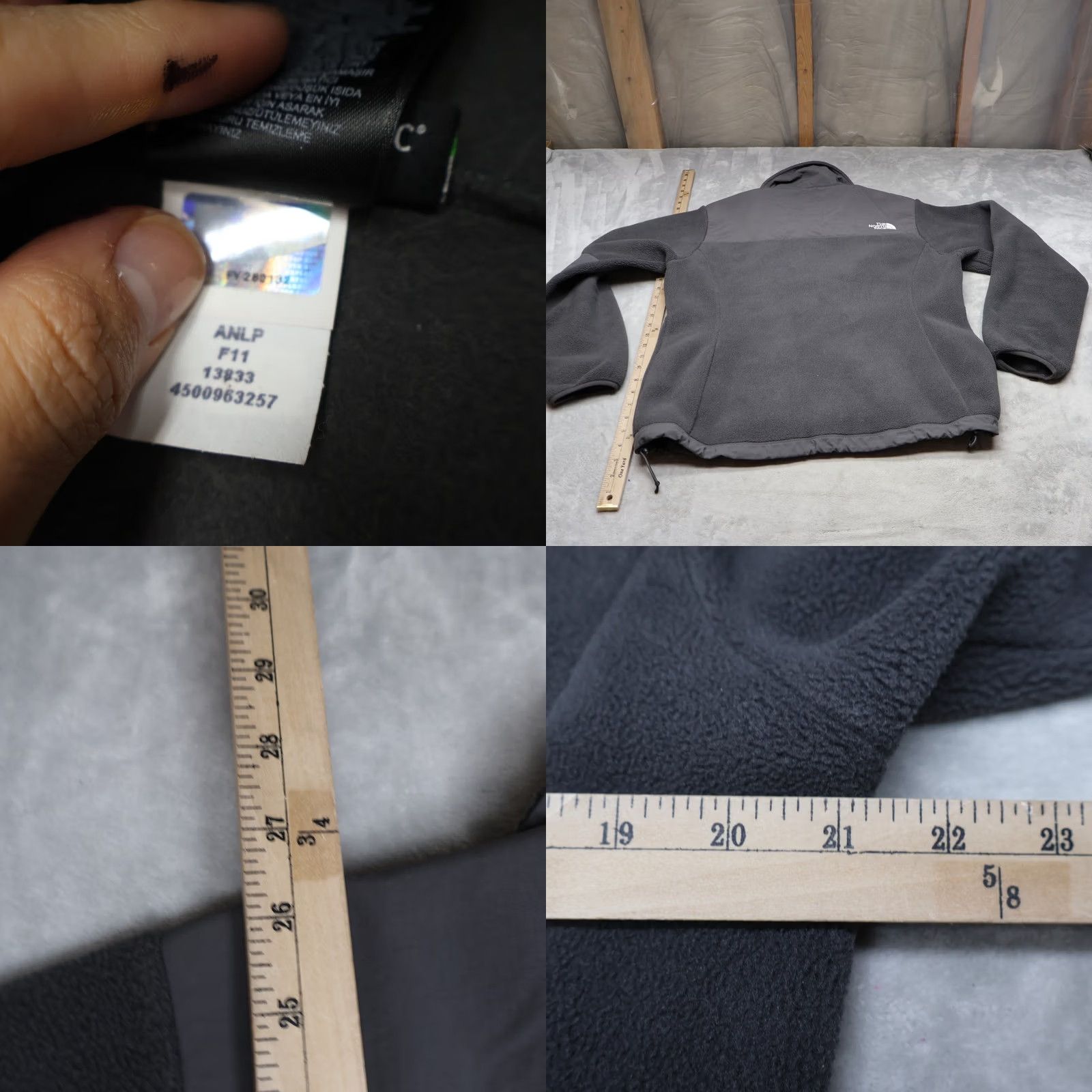 The North Face VINTAGE North Face Jacket Womens Large Gray Denali Fleece Polartec Full Zip Outdoor Hike Size L / US 10 / IT 46 - 8 Thumbnail
