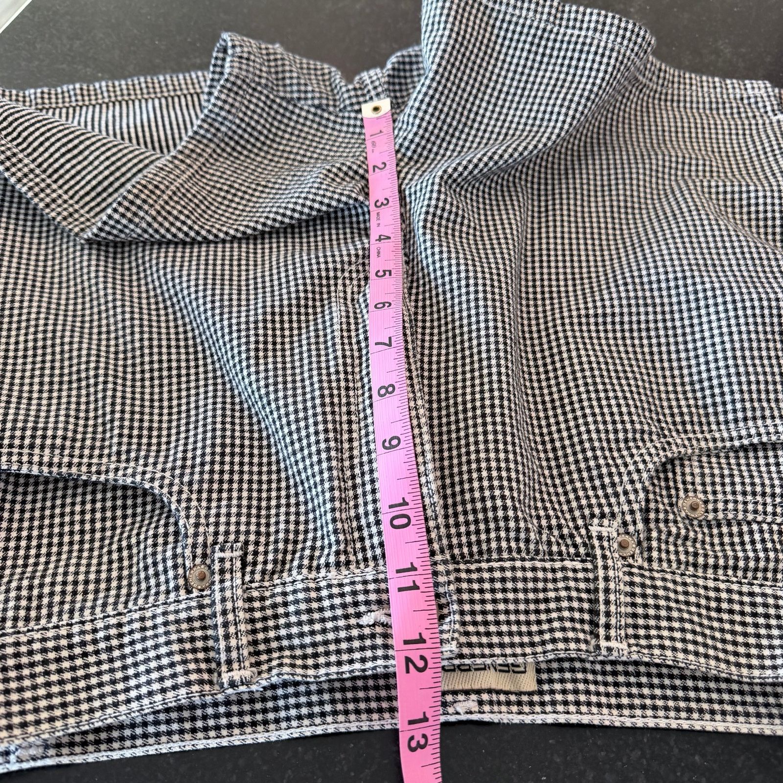 Generra Generra Vintage Checkered High-Rise Denim Shorts Size 32" / US 10 / IT 46 - 9 Thumbnail