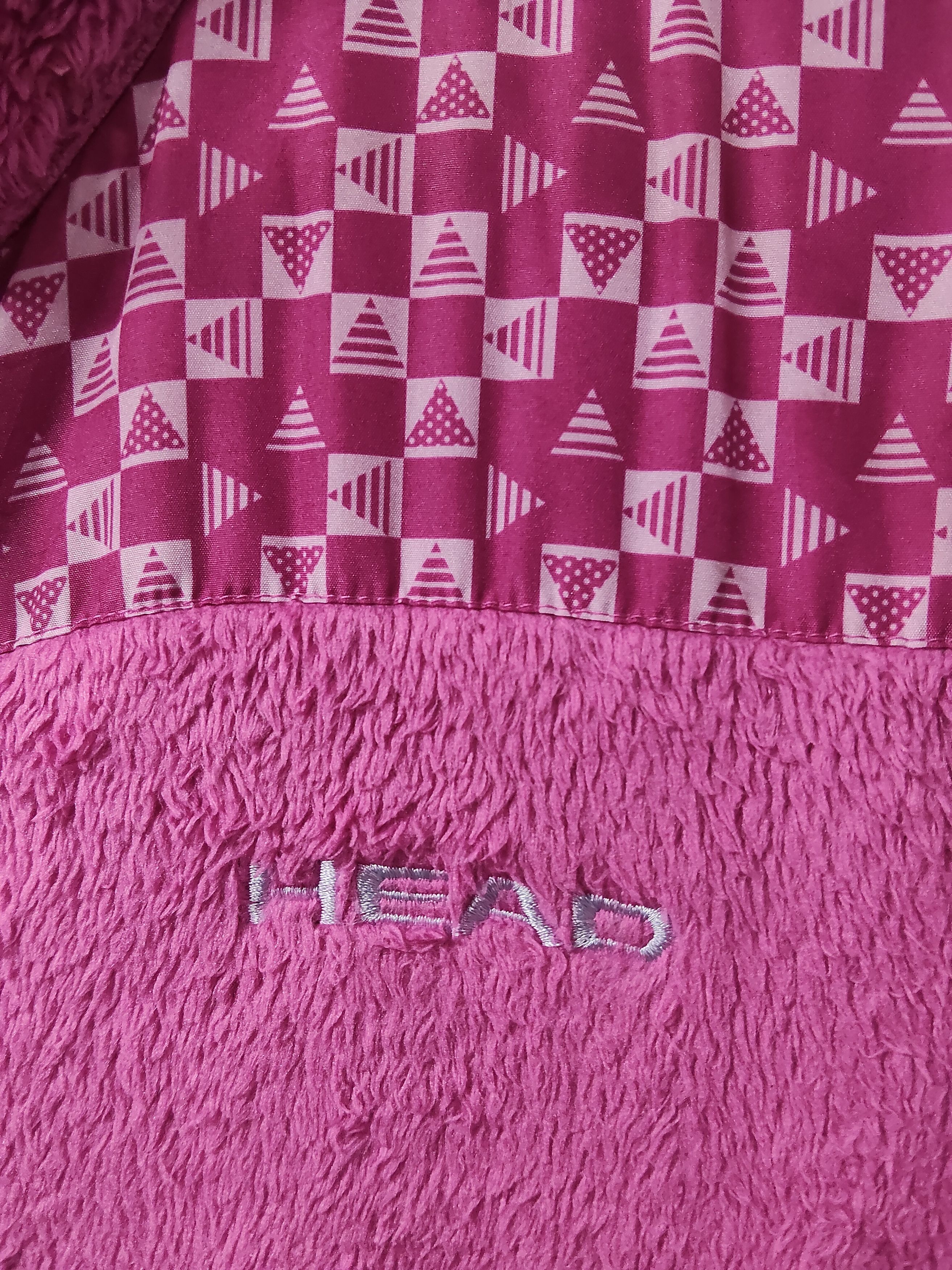Japanese Brand vintage HEAD fleece jacket sweater pink size m Size M / US 6-8 / IT 42-44 - 5 Thumbnail