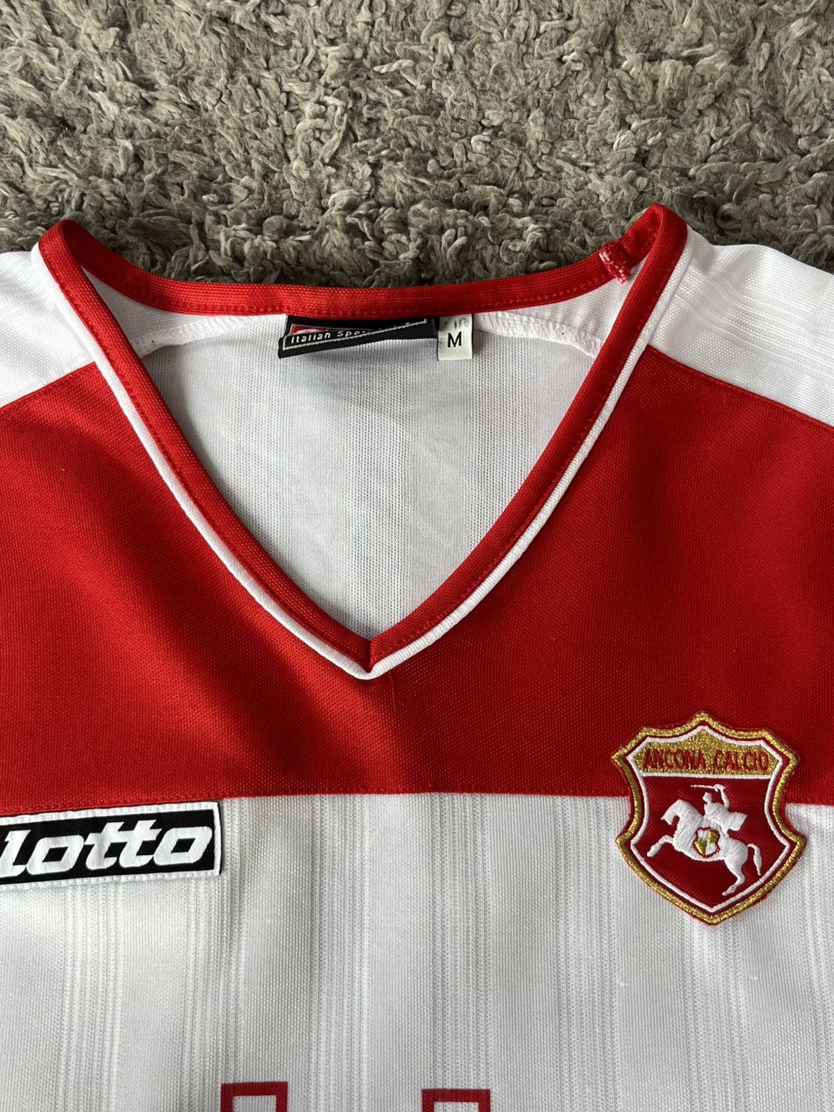 Lotto Sport Vintage Soccer Jersey Ancona Calcio Football team Size US M / EU 48-50 / 2 - 5 Thumbnail