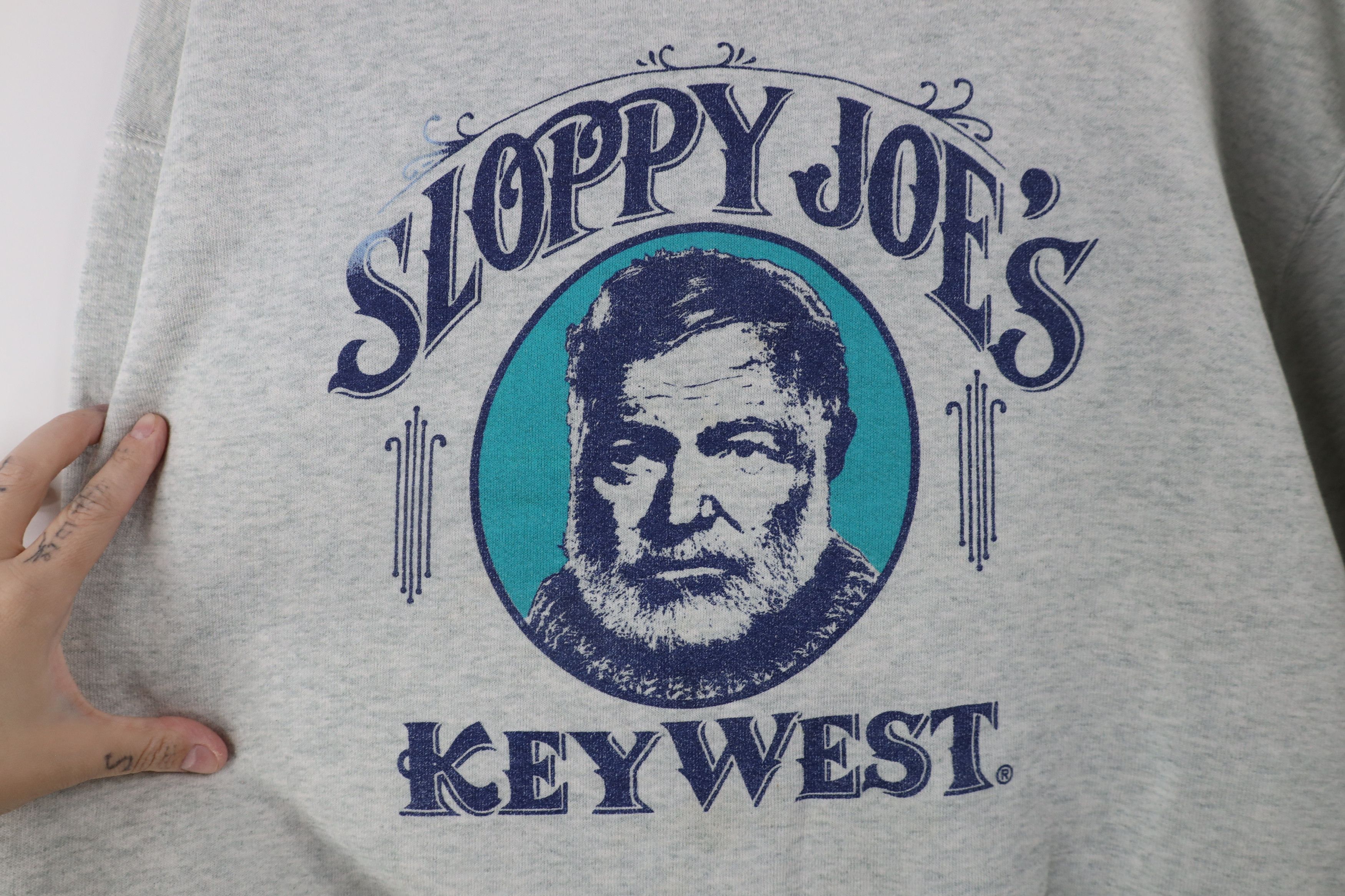 Vintage Vintage 90s Streetwear Joes Key West Florida Sweatshirt US Size US XL / EU 56 / 4 - 4 Thumbnail