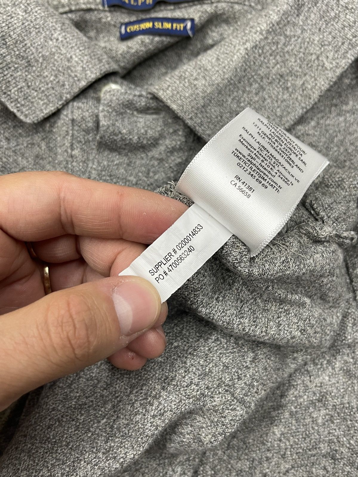 Polo Ralph Lauren Mens Polo Ralph Lauren Rugby Polo Grey Y2K RRL Size L Size US L / EU 52-54 / 3 - 7 Thumbnail