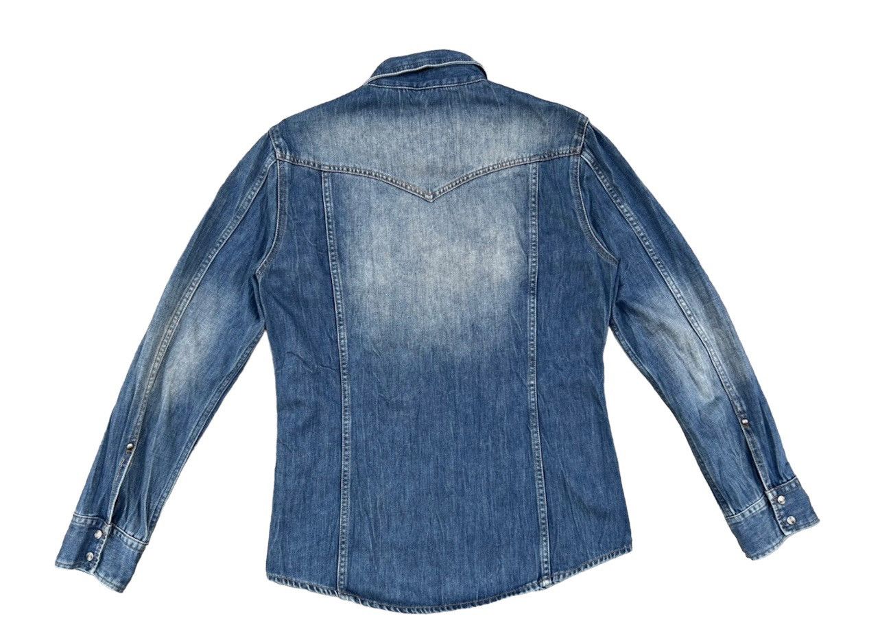 5351 POUR LES HOMMES 5351 Pour Les Homme Japan Denim Western Shirt Size US M / EU 48-50 / 2 - 2 Thumbnail