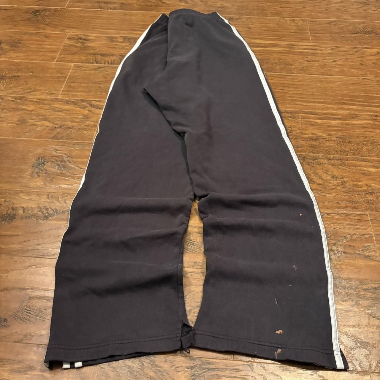 Adidas Crazy Vintage Y2K/2000s Adidas Black Striped Sweatpants! Size US 32 / EU 48 - 4 Thumbnail