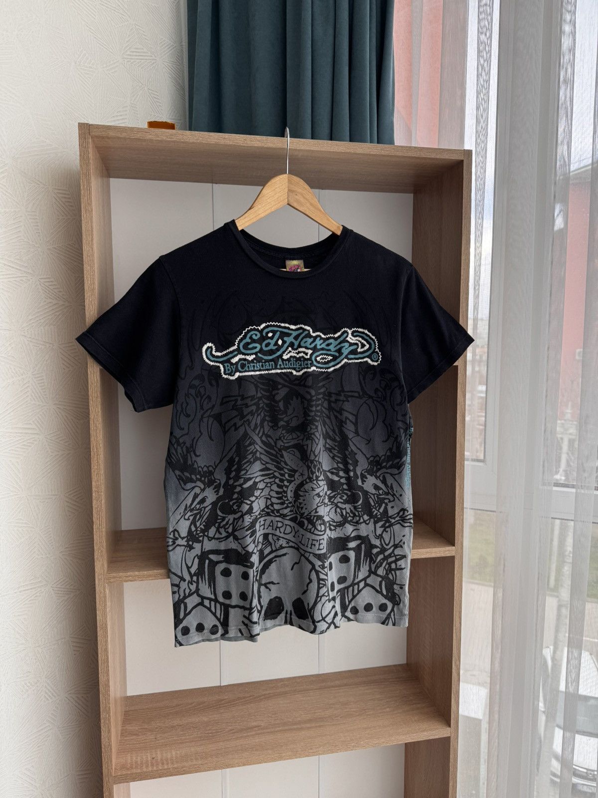 Christian Audigier × Ed Hardy × Vintage Vintage Ed Hardy by Christian Audigier Japanese T-Shirt Size US S / EU 44-46 / 1 - 2 Thumbnail