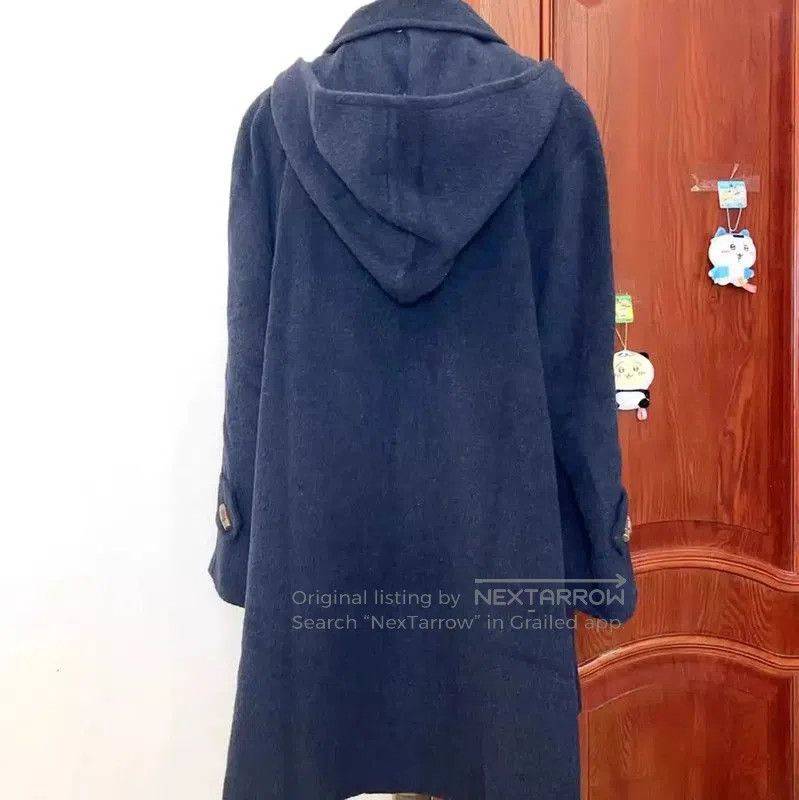 Burberry Burberry Dark Blue Wool Women's Coat. Size M / US 6-8 / IT 42-44 - 3 Thumbnail
