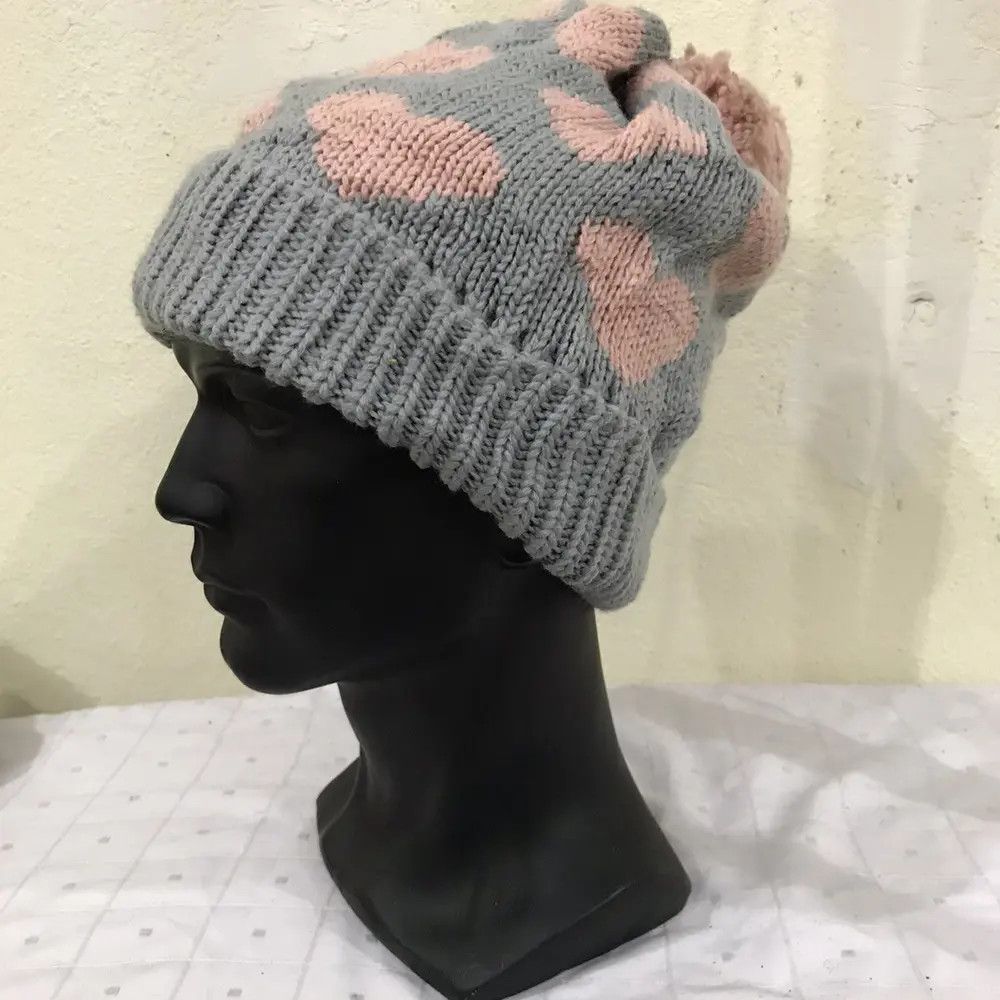 Japanese Brand Japanese Brand Bobble Beanie Hat Size ONE SIZE - 3 Thumbnail