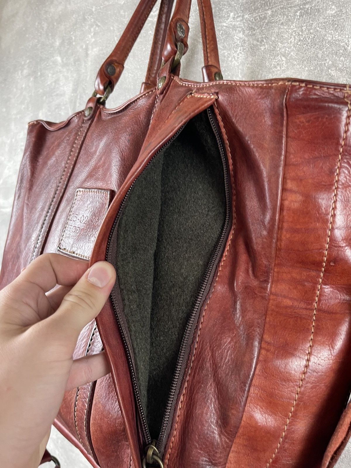 Other Campomaggi Leather Messenger Distressed Shoulder Satchel Bag Size ONE SIZE - 12 Thumbnail