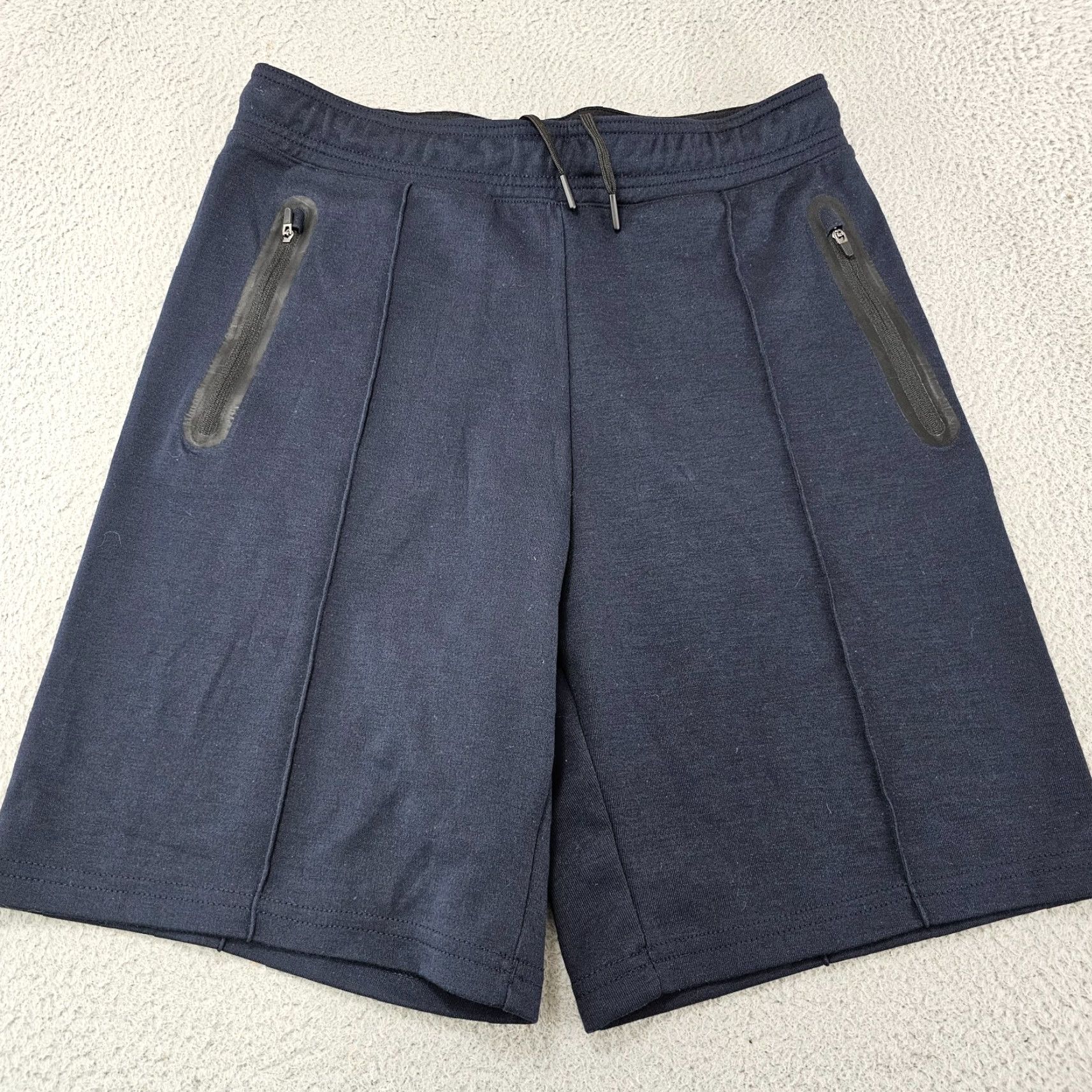 H&M H&M Shorts Mens Size S Navy Chino Jogger Lightweight Breathable Stretch Quick Dry Pockets Casual Workwear Summer Slim Regular Bib? Size US 29 - 2 Thumbnail