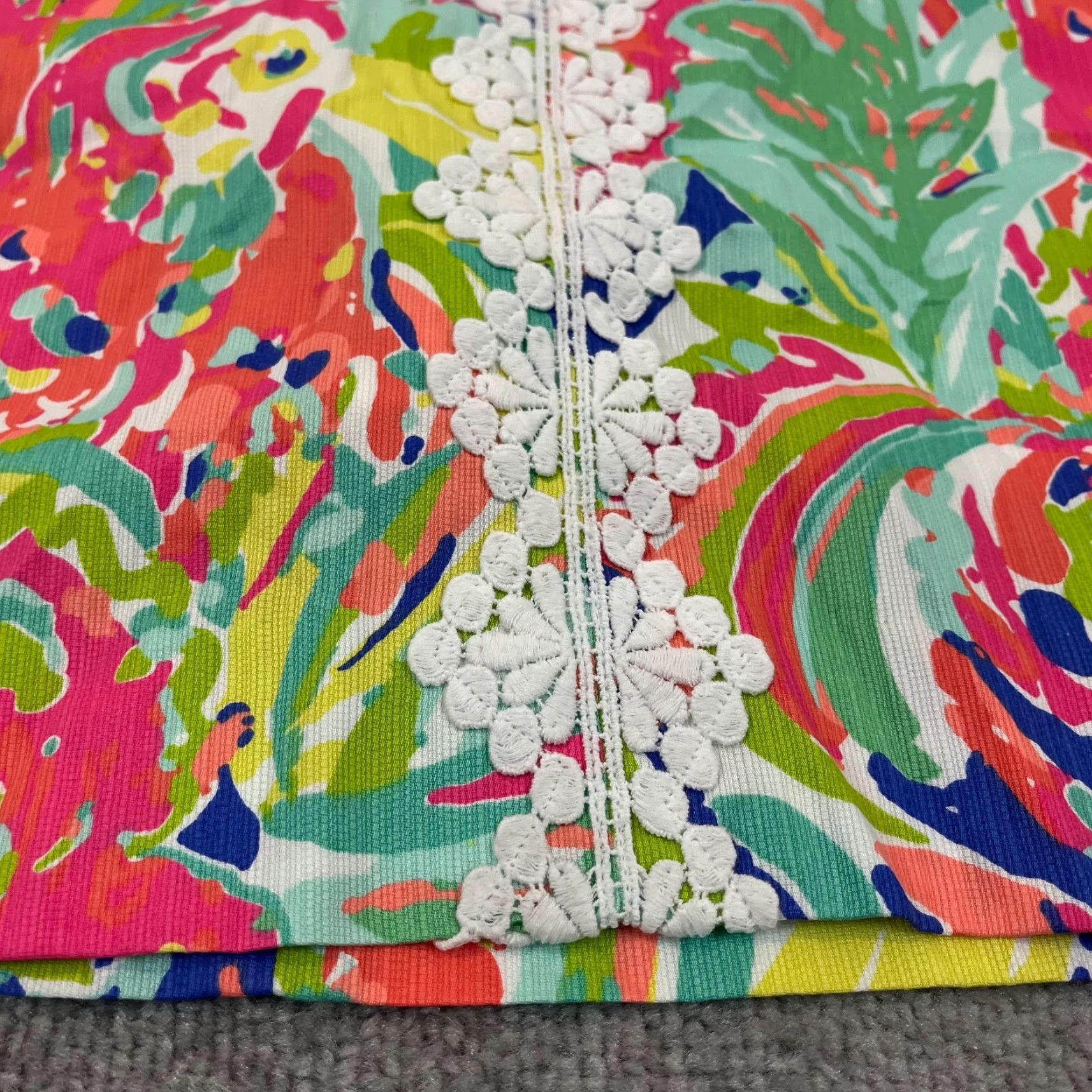 Lilly Pulitzer Lilly Pulitzer Skirt Women Size 0 Floral 15" Banana Print Preppy Beach Rhea Casa Size 36" / US 14 / IT 50 - 6 Thumbnail